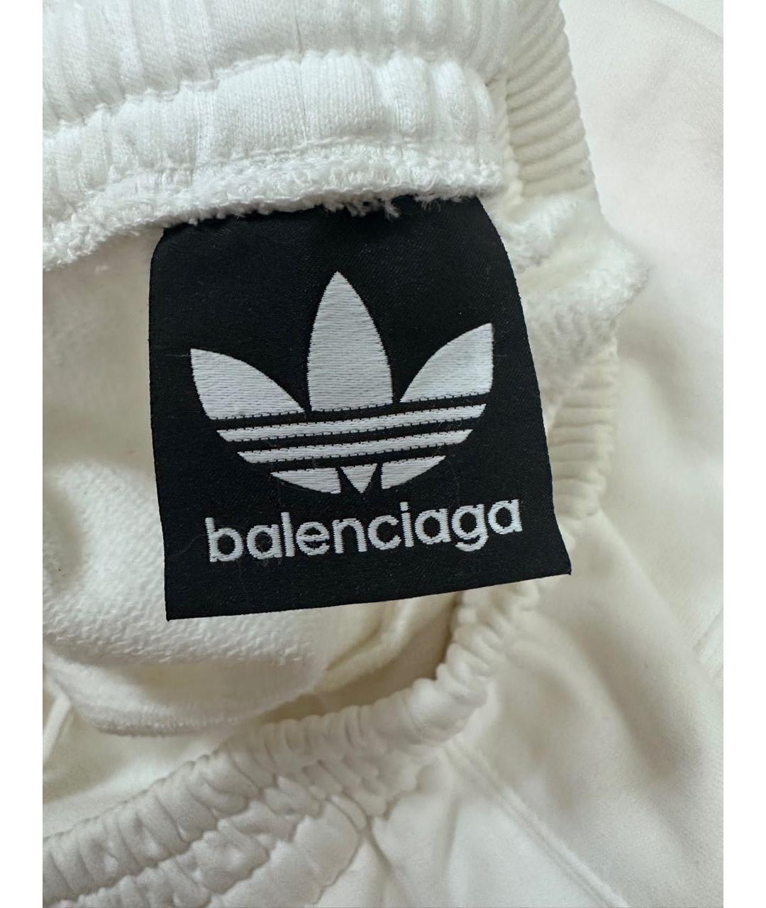 BALENCIAGA Белые хлопковые повседневные брюки, фото 5