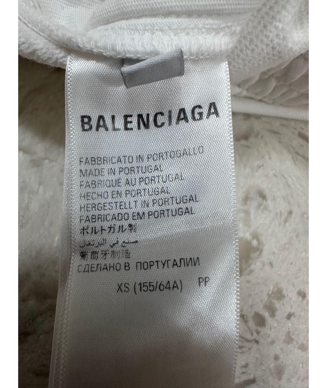 BALENCIAGA Белые хлопковые повседневные брюки, фото 7