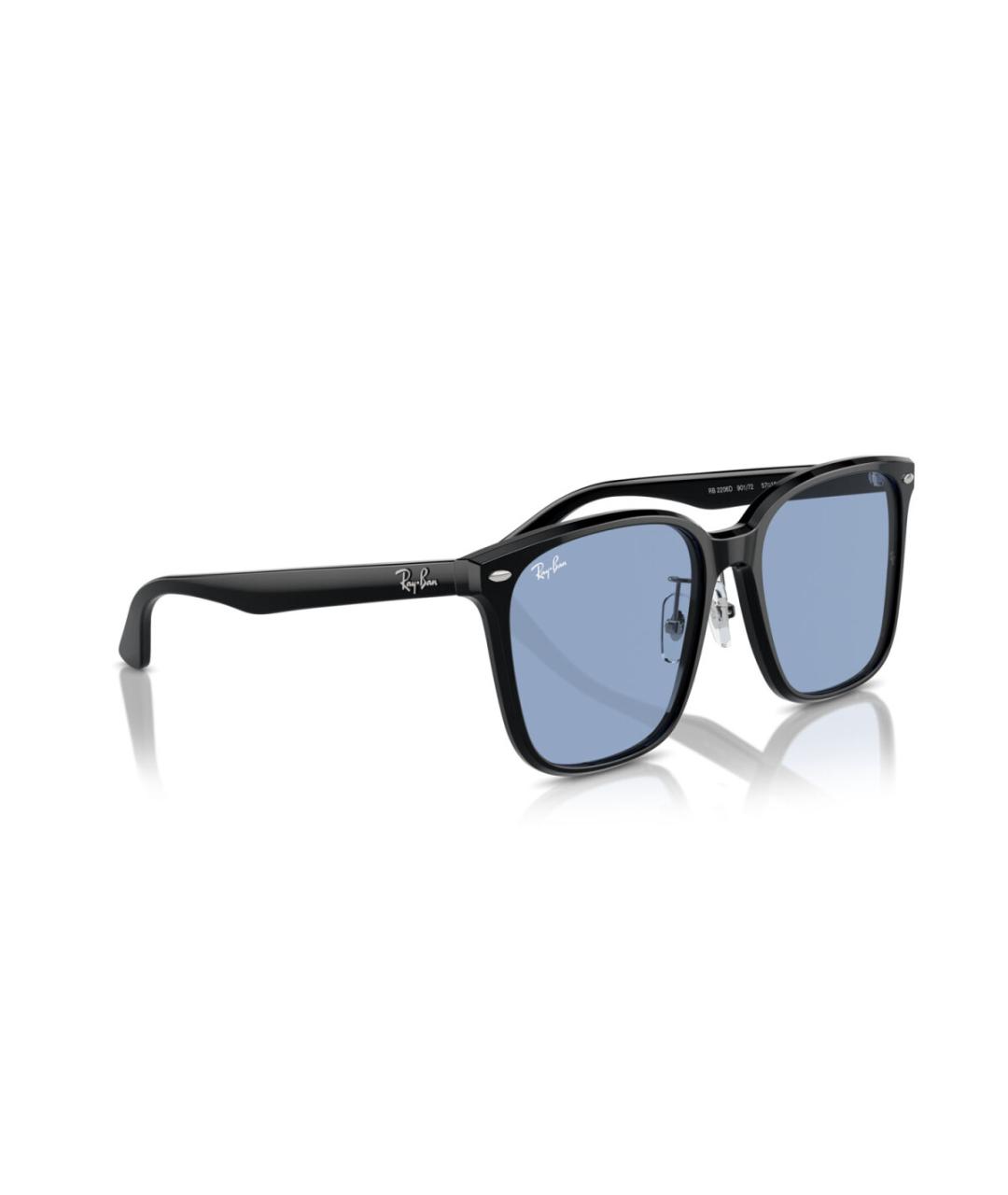 RAY BAN Черные пластиковые солнцезащитные очки, фото 7