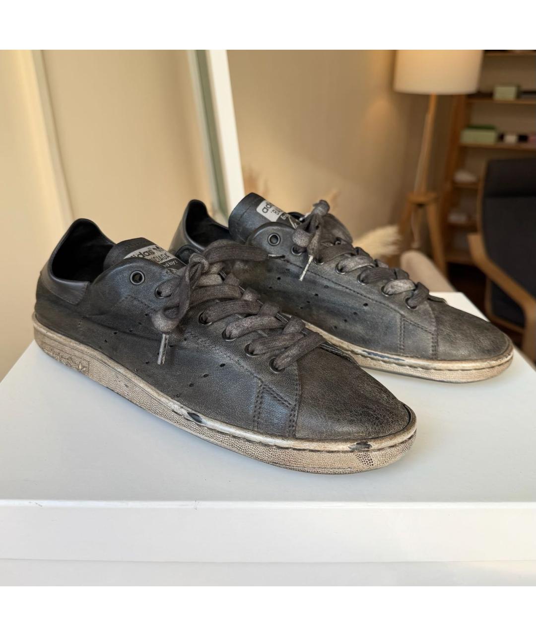 BALENCIAGA Кожаные низкие кроссовки / кеды, фото 2
