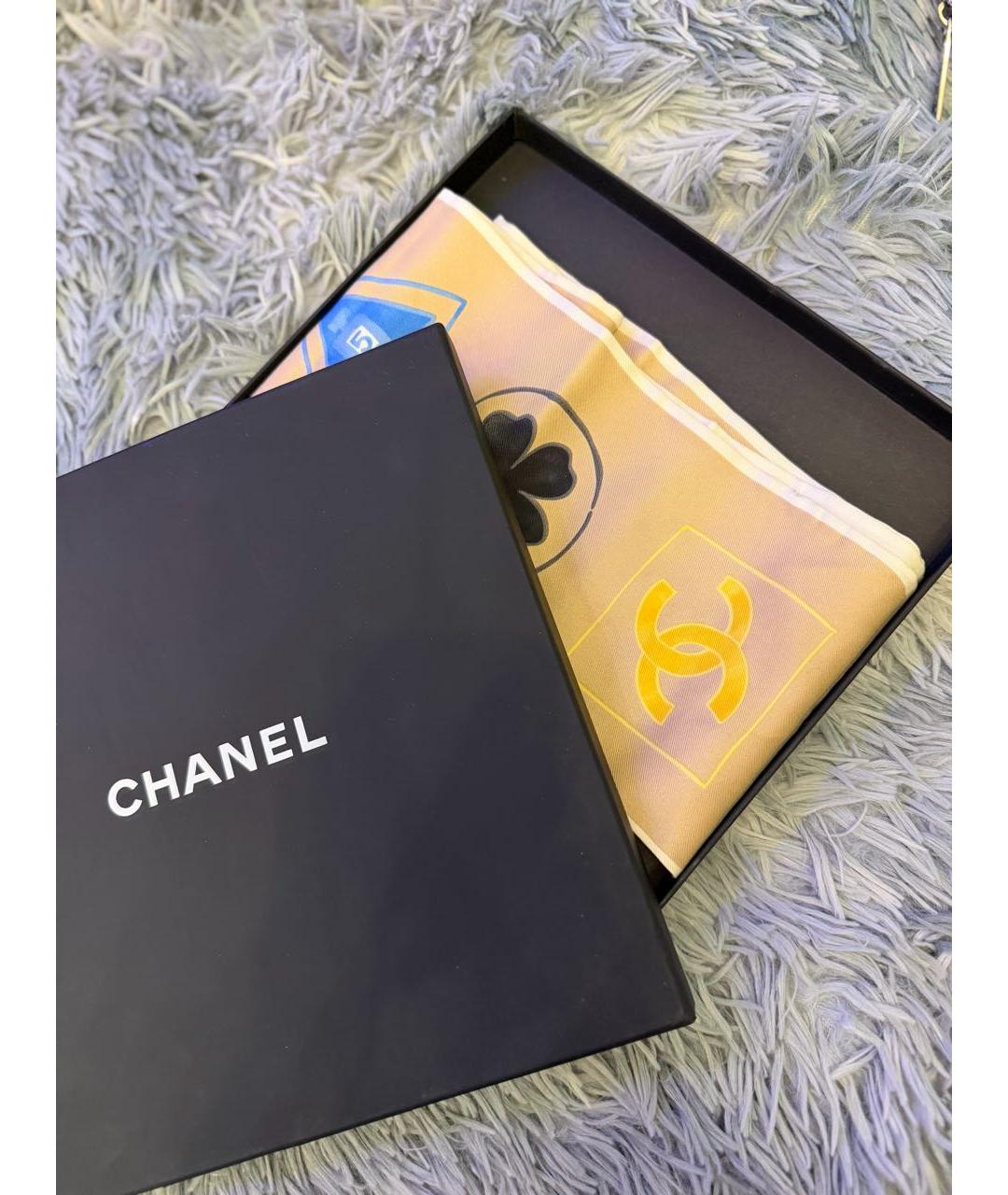 CHANEL Мульти шелковый платок, фото 6