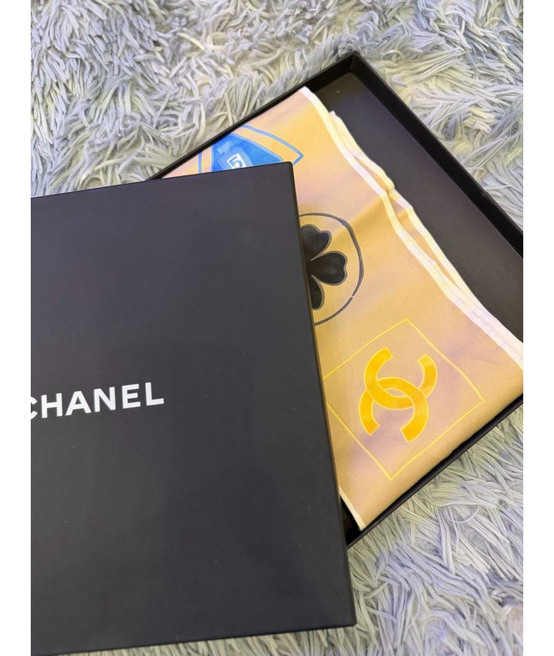 CHANEL Мульти шелковый платок, фото 5
