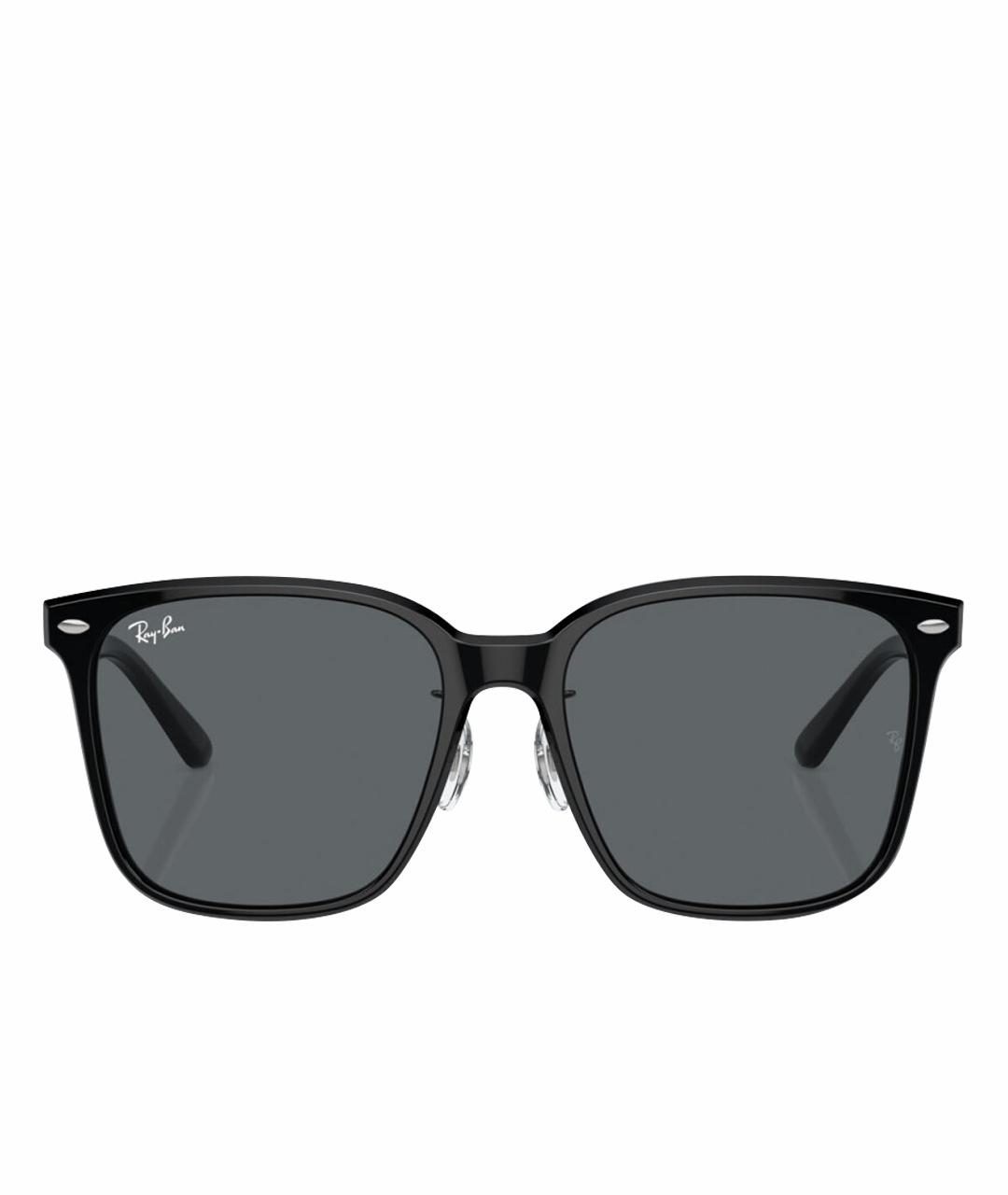 RAY BAN Черные пластиковые солнцезащитные очки, фото 1
