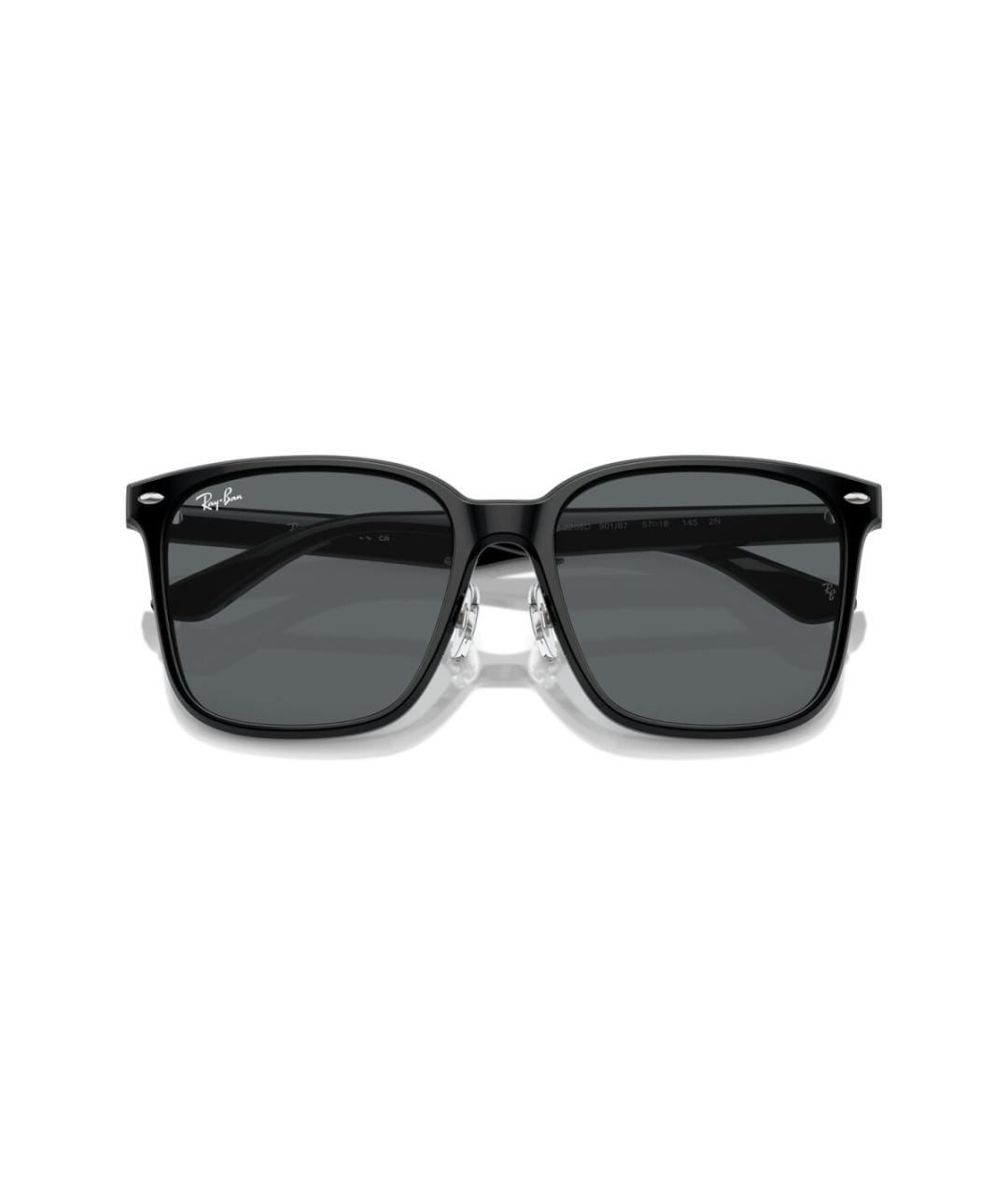 RAY BAN Черные пластиковые солнцезащитные очки, фото 6