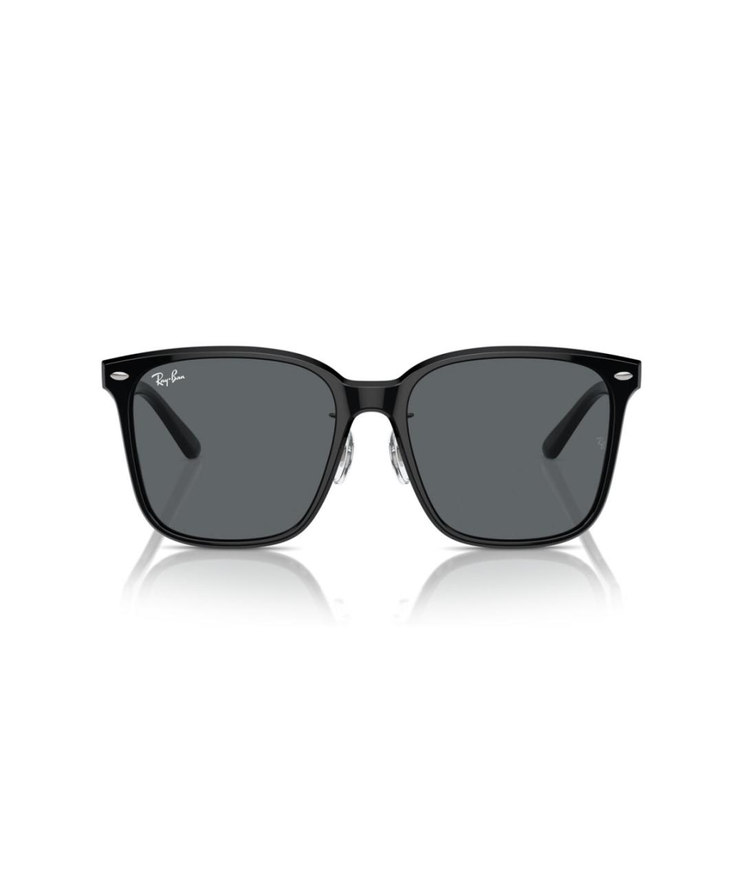 RAY BAN Черные пластиковые солнцезащитные очки, фото 2
