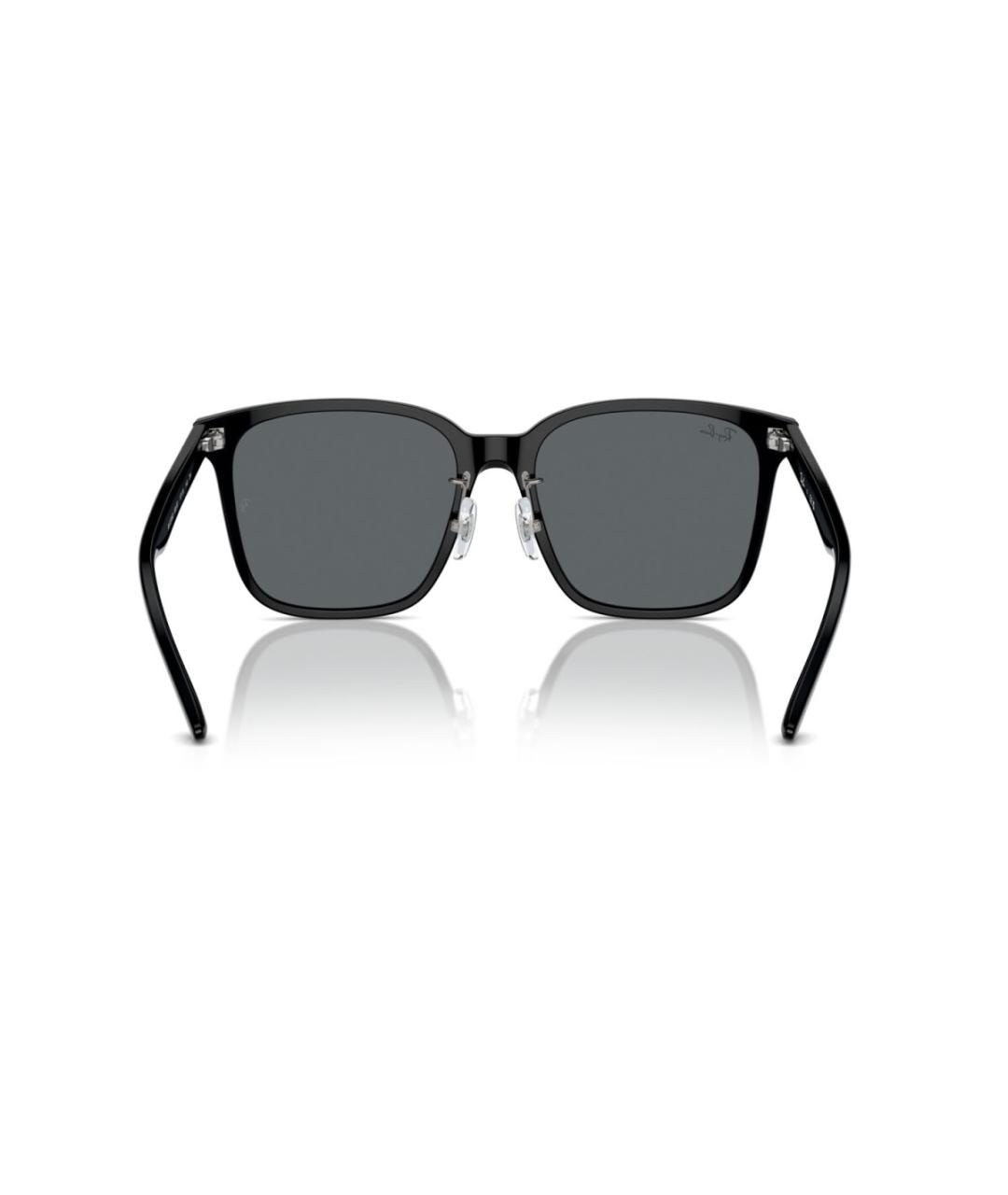 RAY BAN Черные пластиковые солнцезащитные очки, фото 5