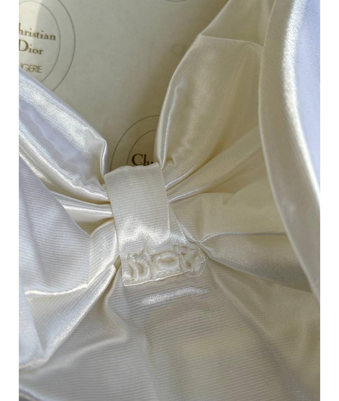 CHRISTIAN DIOR Белый шелковый корсет, фото 2