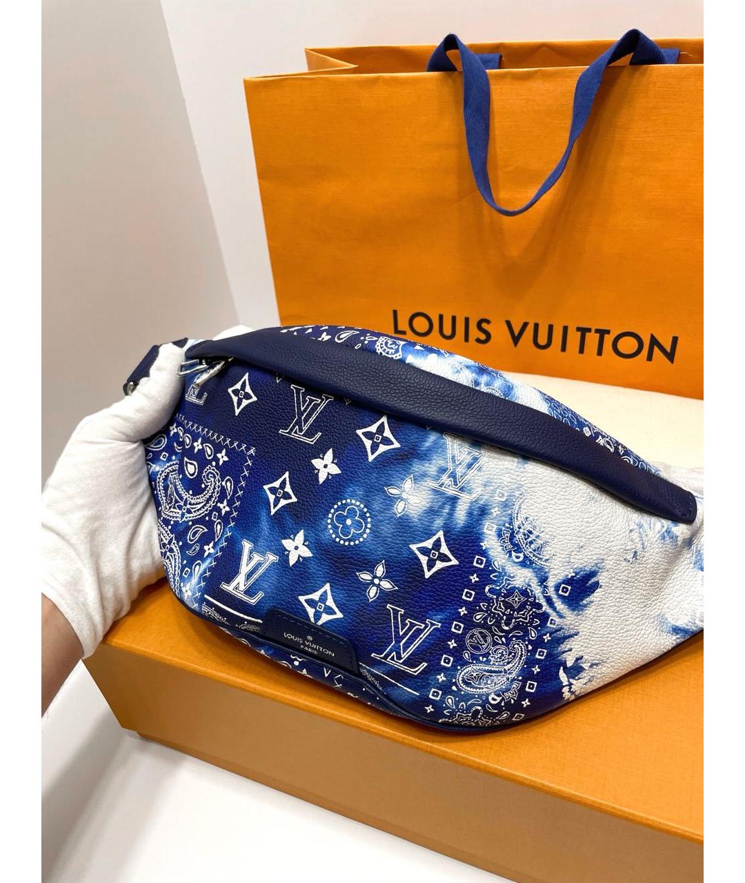 LOUIS VUITTON Кожаная поясная сумка, фото 4