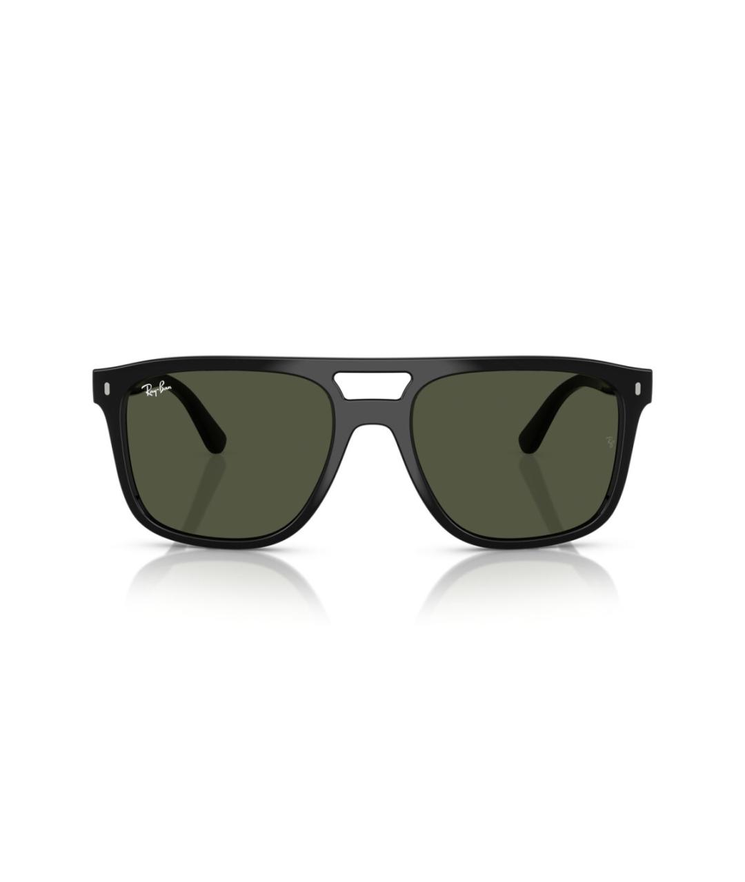 RAY BAN Черные пластиковые солнцезащитные очки, фото 2