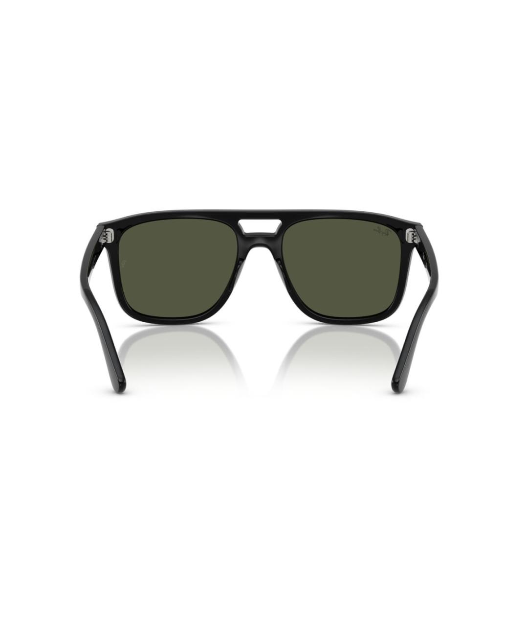 RAY BAN Черные пластиковые солнцезащитные очки, фото 5