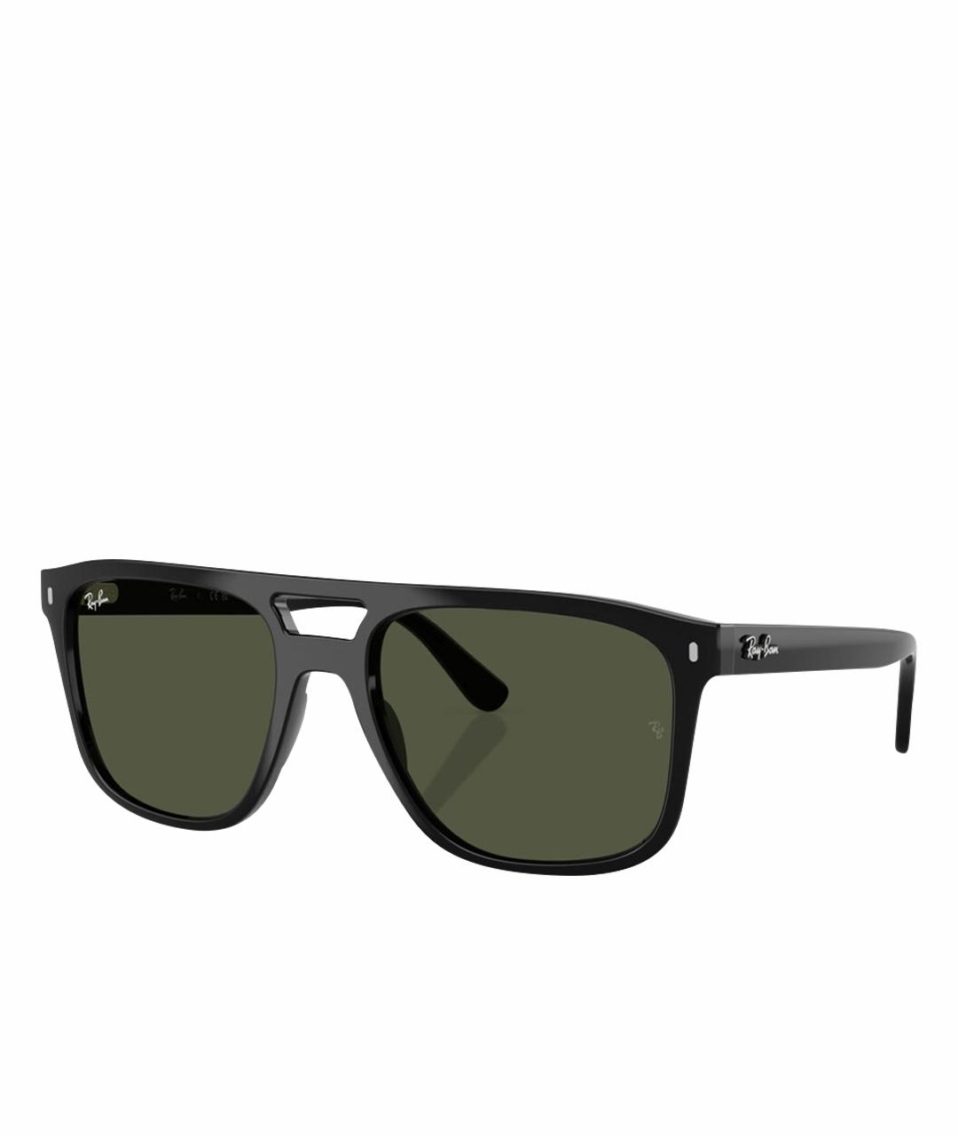RAY BAN Черные пластиковые солнцезащитные очки, фото 1