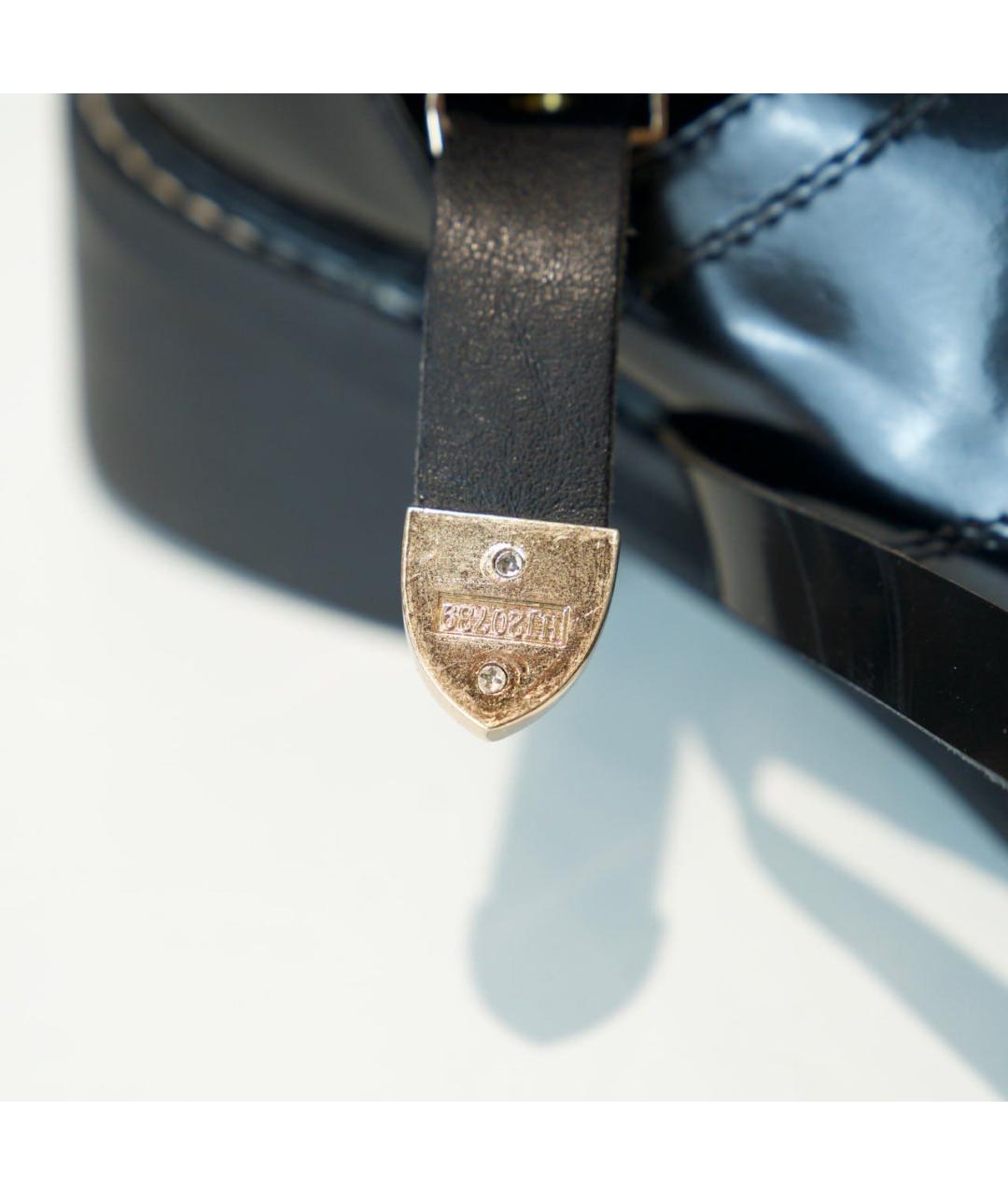 BALENCIAGA Черные кожаные босоножки, фото 7