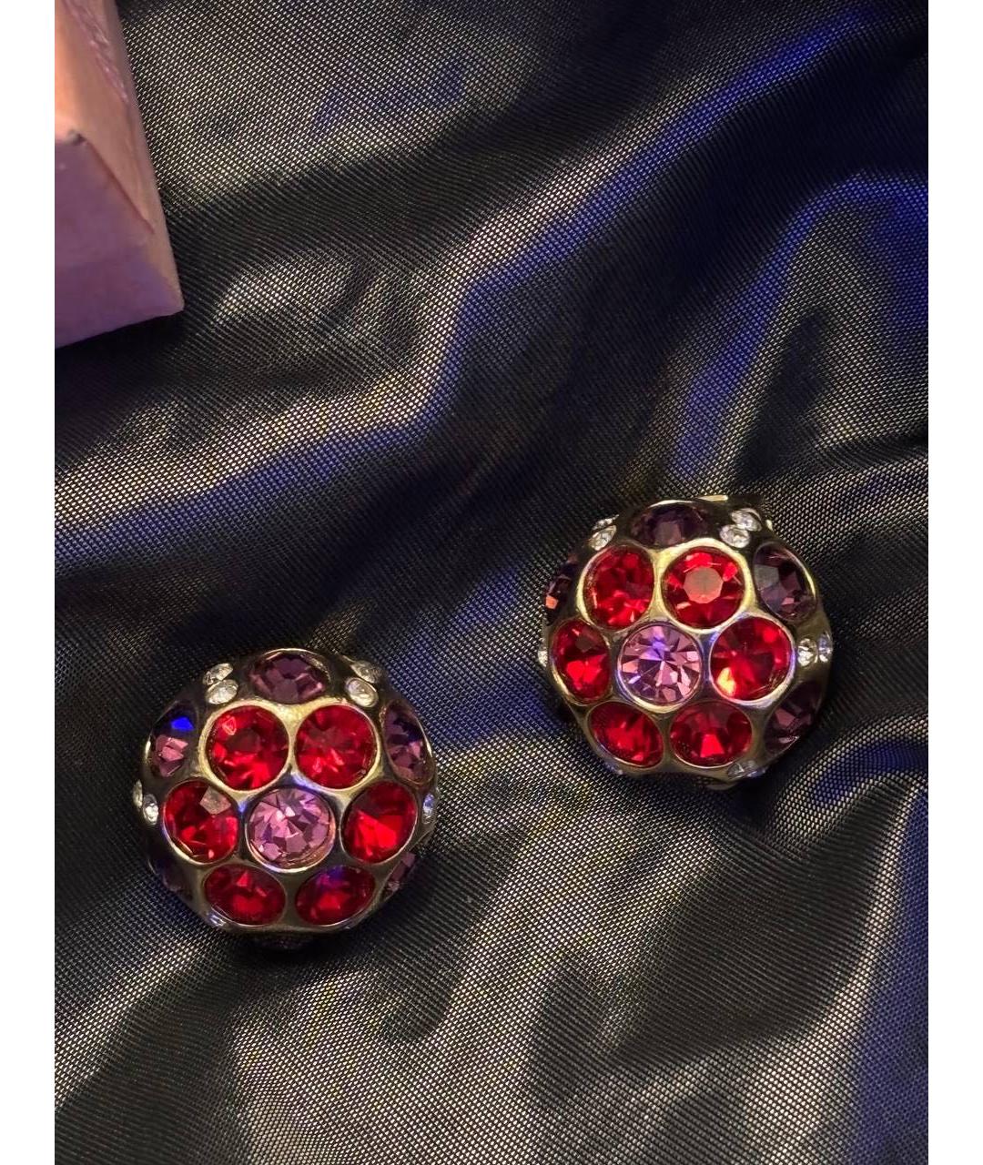 CHRISTIAN DIOR Красные клипсы, фото 2