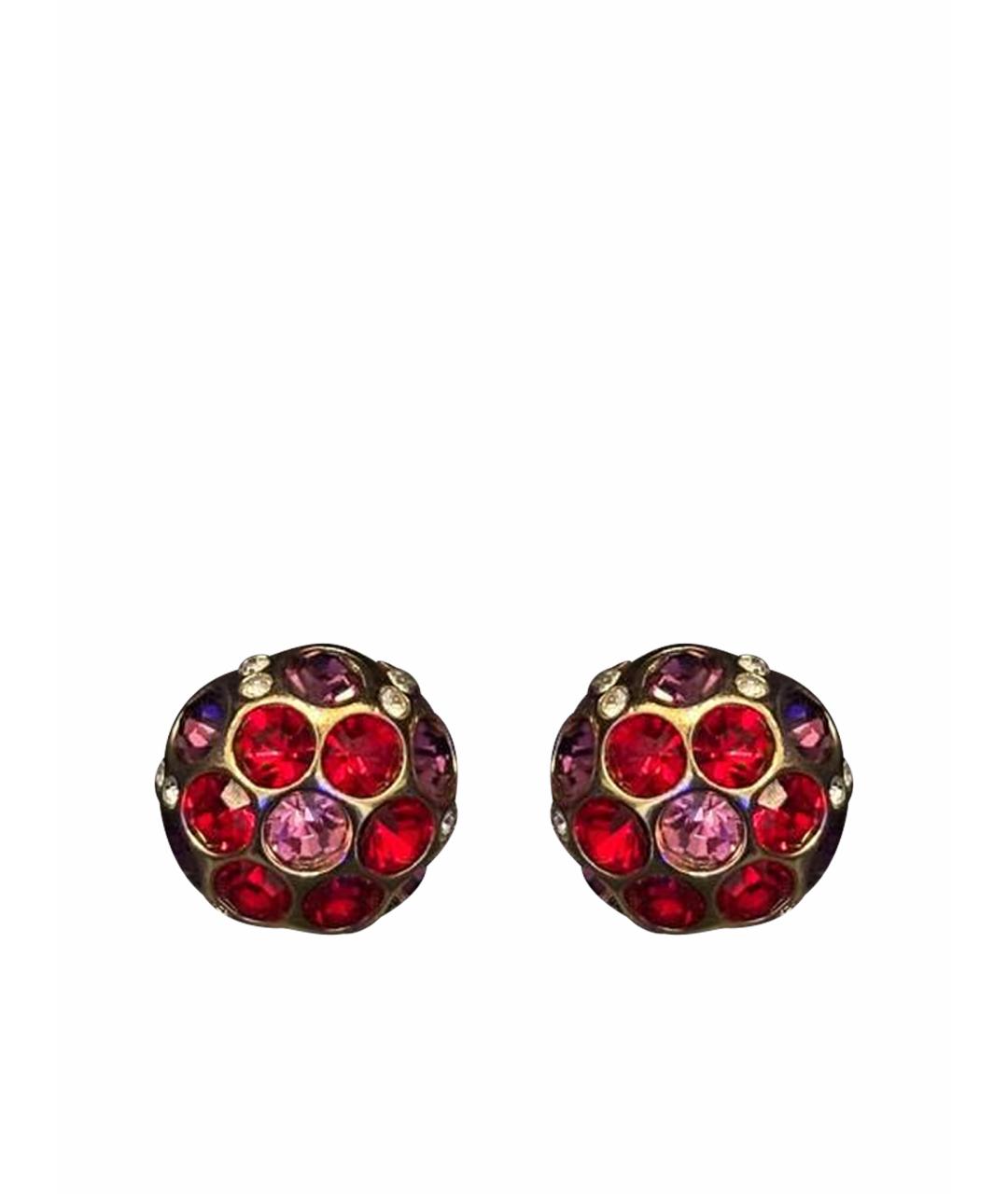CHRISTIAN DIOR Красные клипсы, фото 1