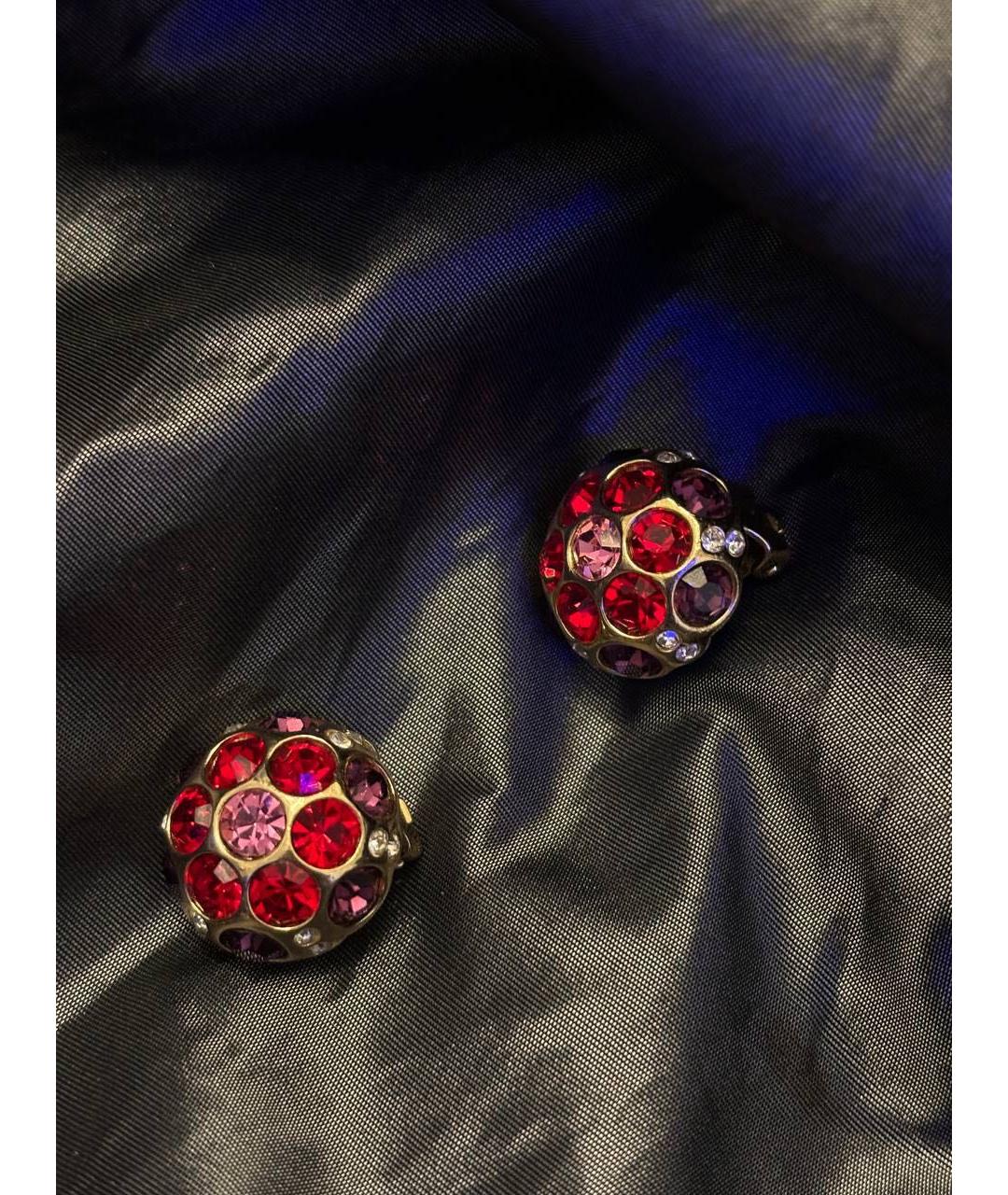 CHRISTIAN DIOR Красные клипсы, фото 4