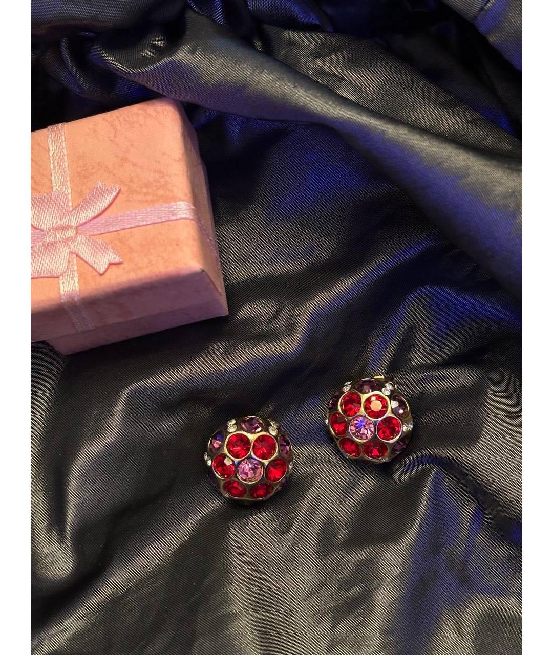 CHRISTIAN DIOR Красные клипсы, фото 6