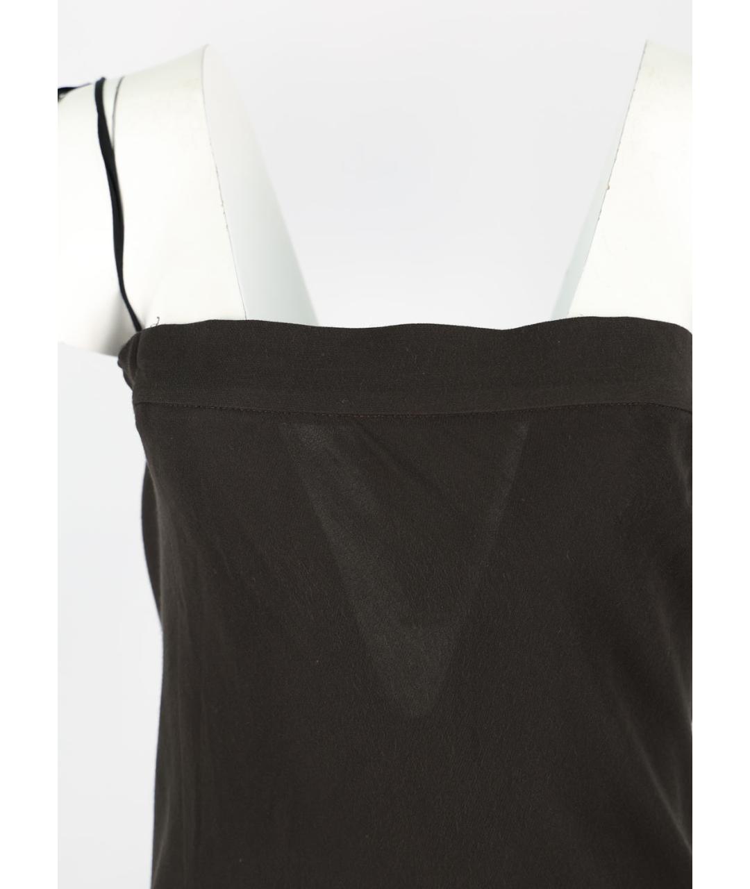 ANN DEMEULEMEESTER Черное вискозное вечернее платье, фото 3