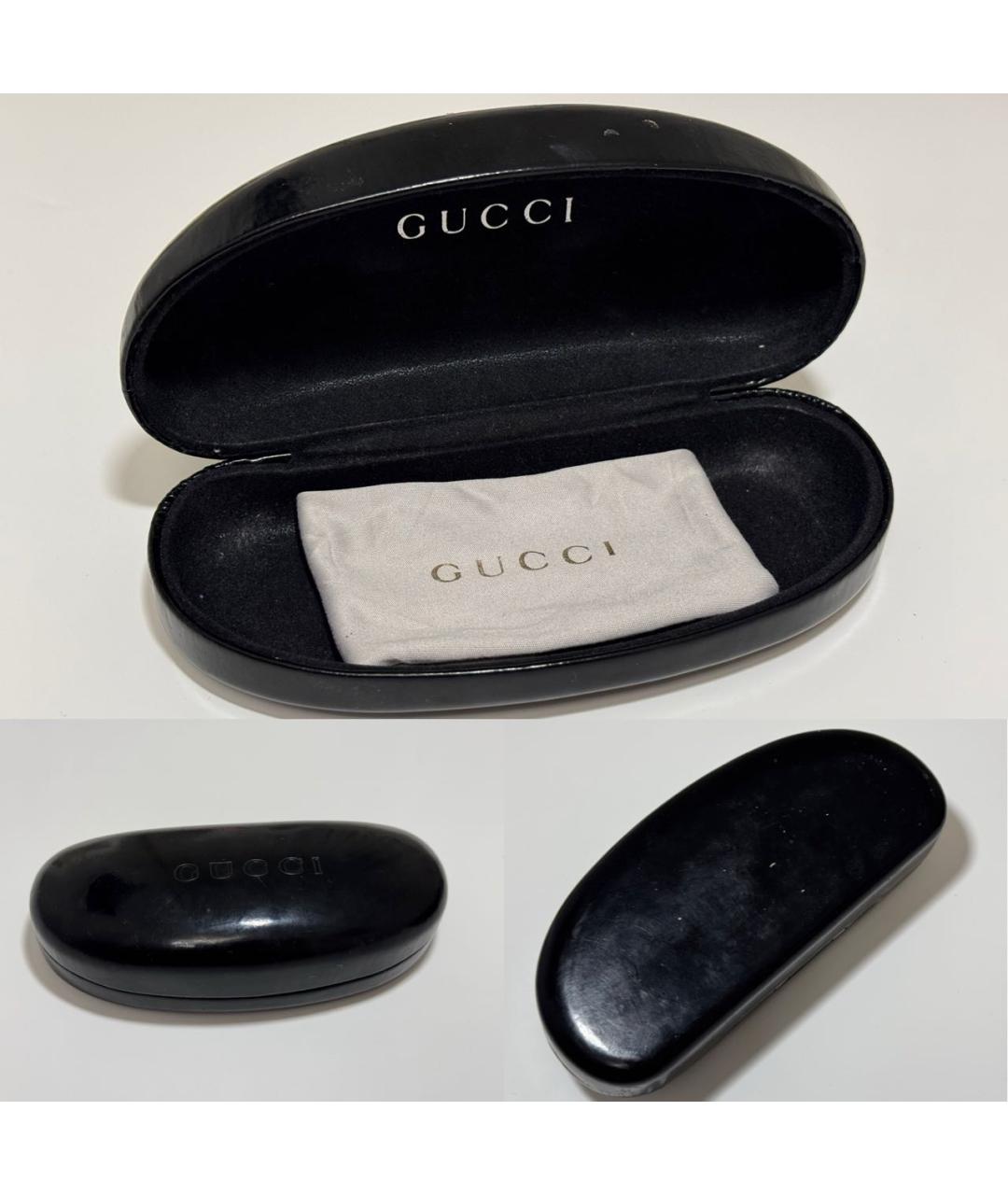 GUCCI Черные пластиковые солнцезащитные очки, фото 4