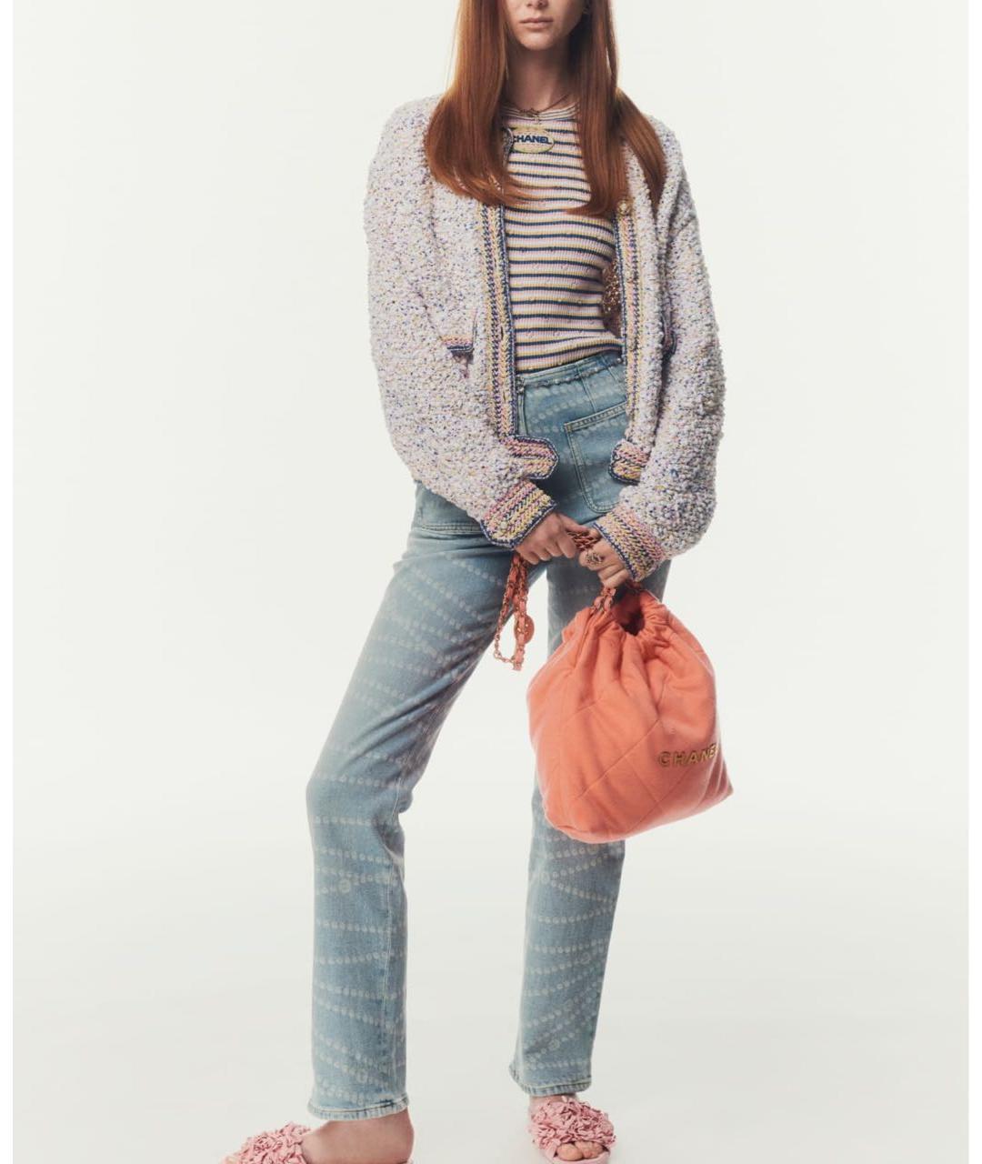 CHANEL Розовая хлопковая майка, фото 2
