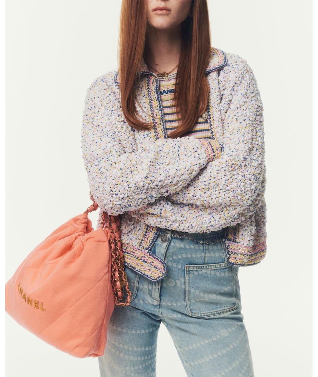 CHANEL Розовая хлопковая майка, фото 3