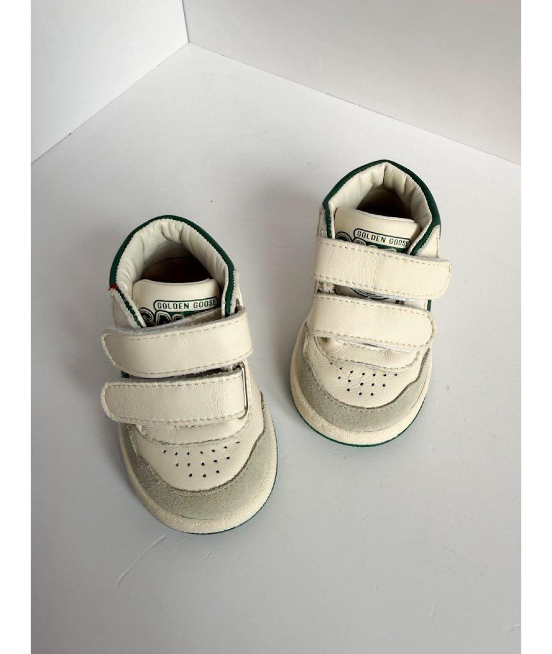 GOLDEN GOOSE DELUXE BRAND Белые кожаные кеды, фото 3