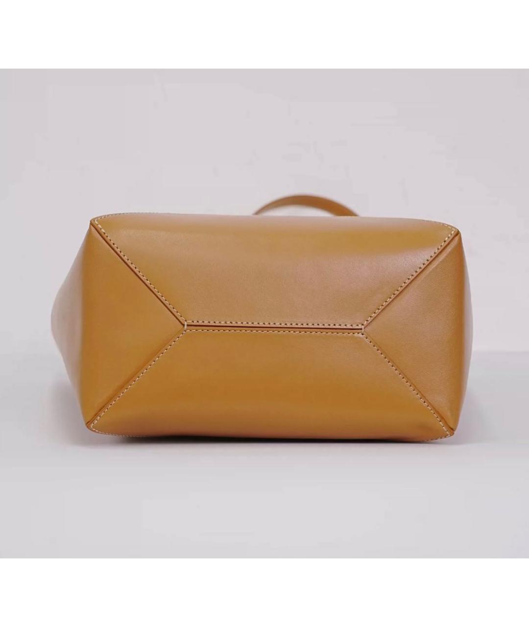 LOEWE Оранжевая кожаная сумка тоут, фото 4