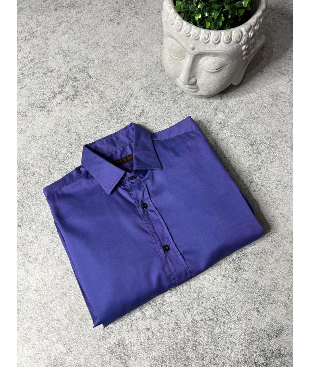 ETRO Синяя хлопковая классическая рубашка, фото 2