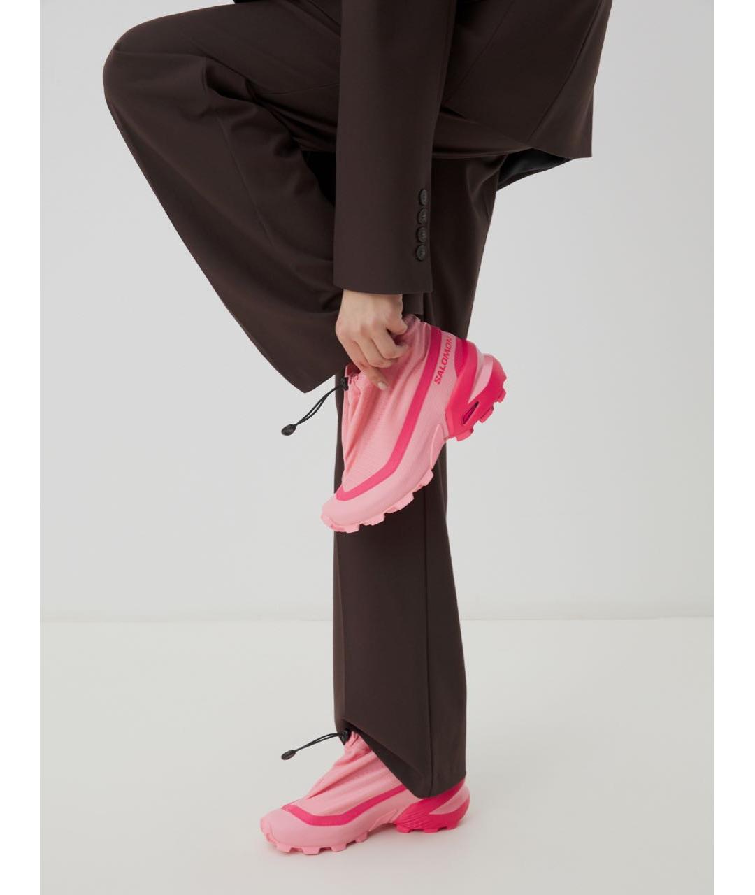 MM6 MAISON MARGIELA Розовые текстильные кроссовки, фото 6