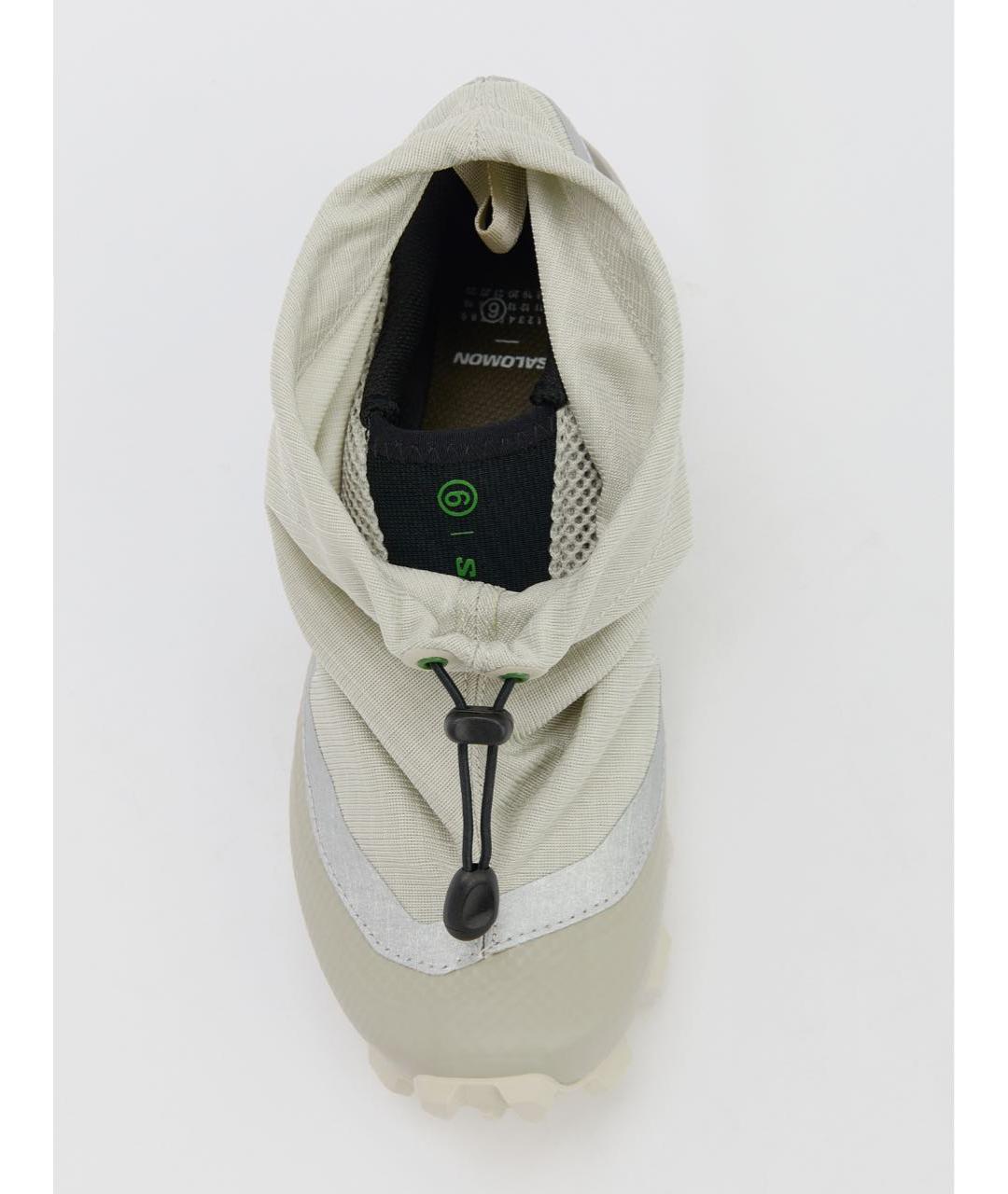 MM6 MAISON MARGIELA Хаки текстильные кроссовки, фото 4