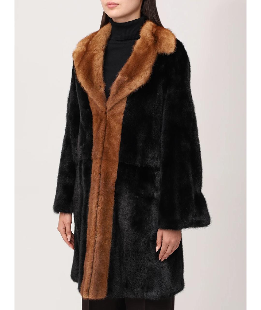FENDI Черная шуба, фото 4