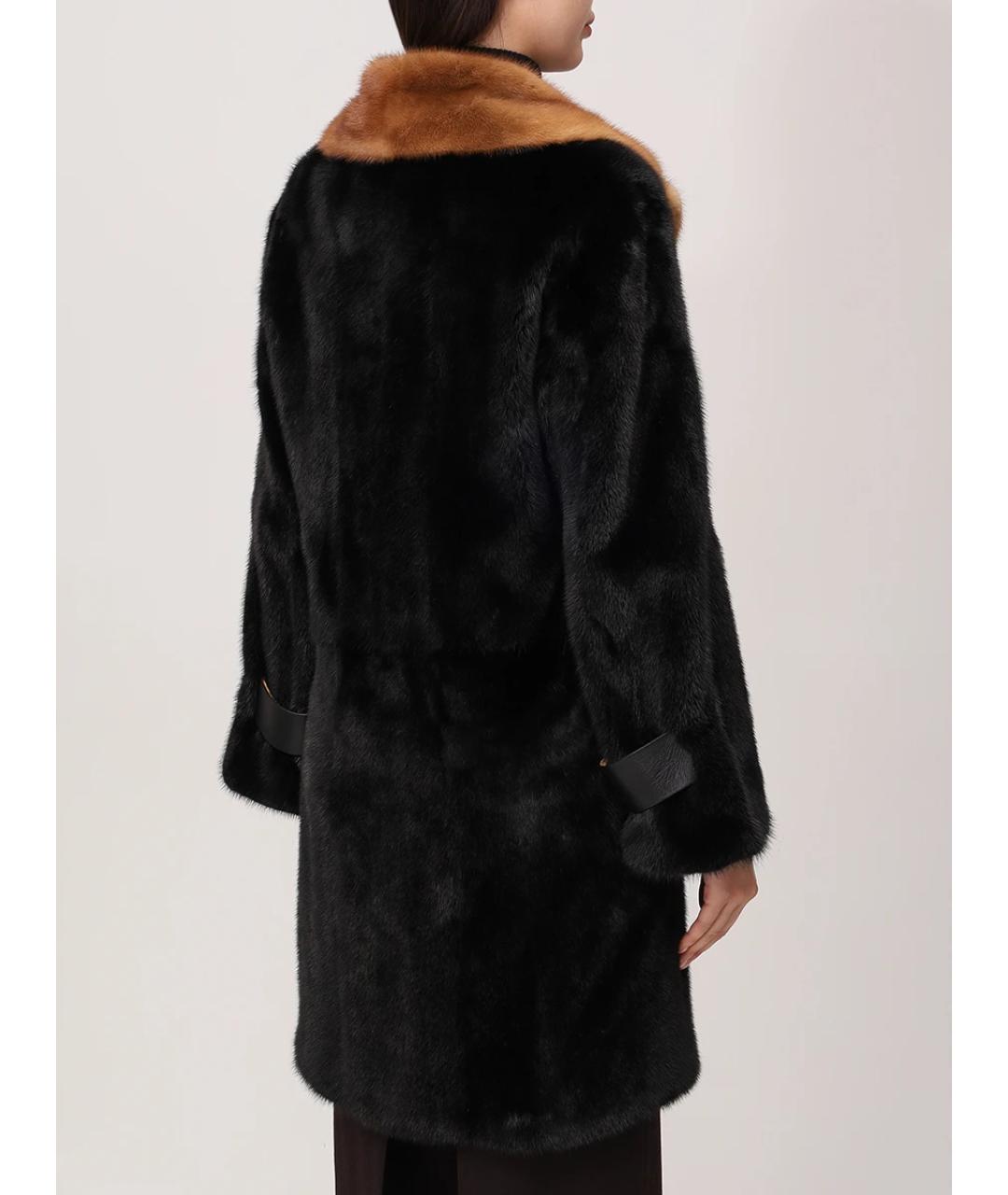 FENDI Черная шуба, фото 3