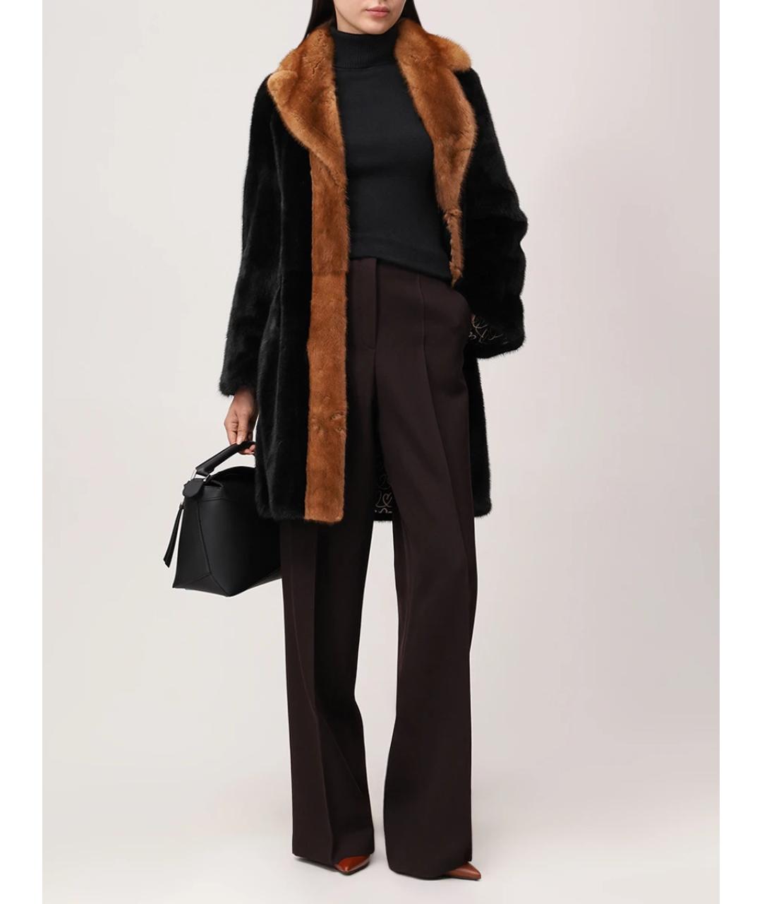 FENDI Черная шуба, фото 2