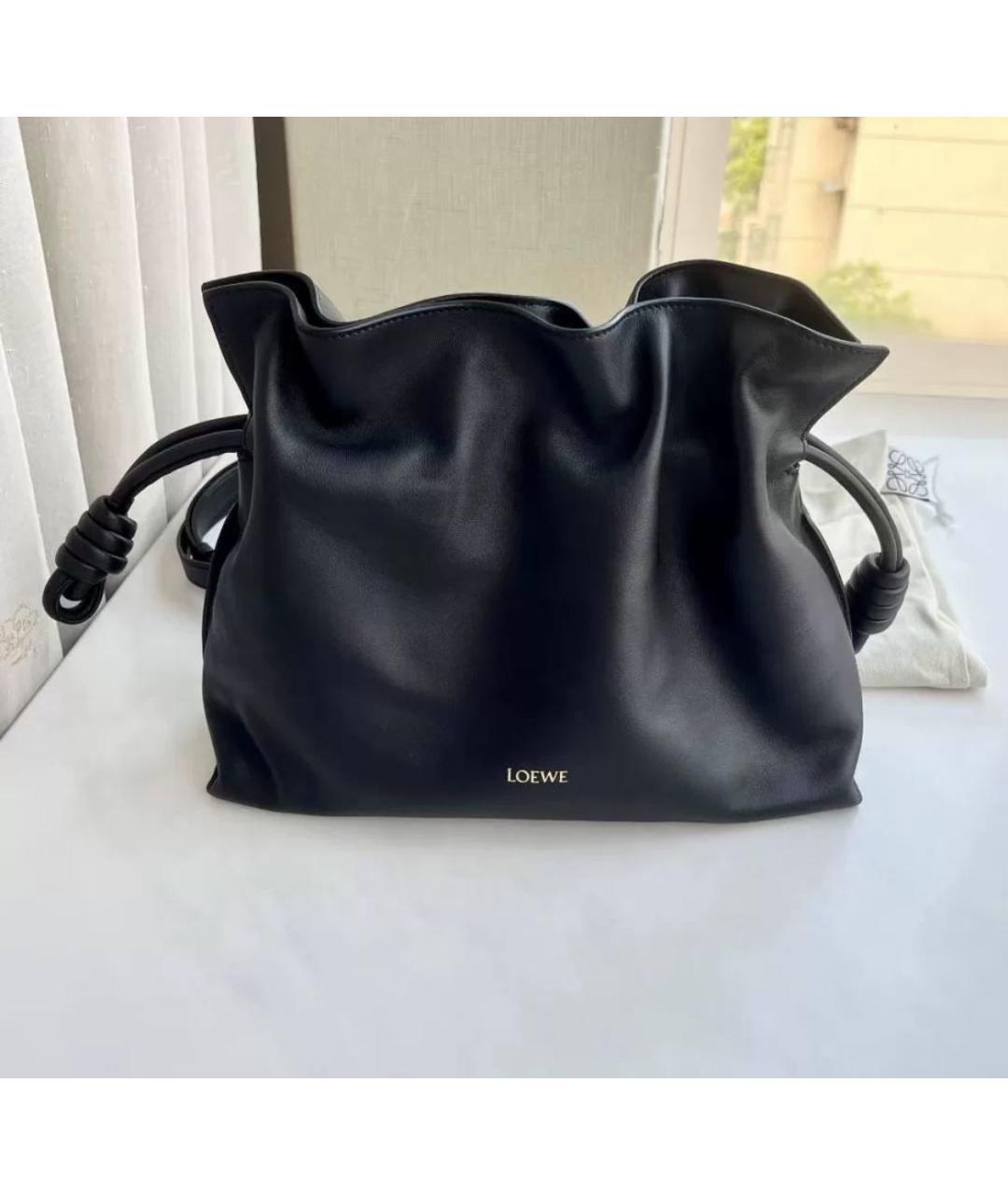 LOEWE Черная кожаная сумка через плечо, фото 2