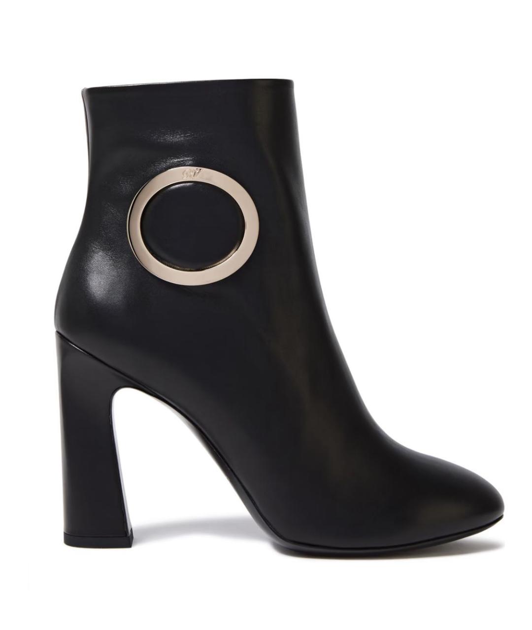 ROGER VIVIER Черные кожаные ботильоны, фото 6