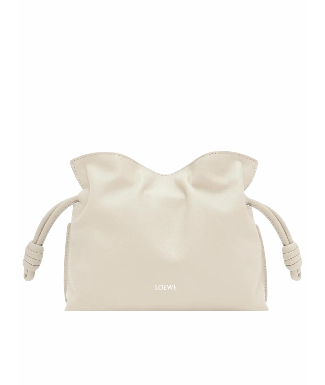 LOEWE Бежевая кожаная сумка через плечо, фото 1