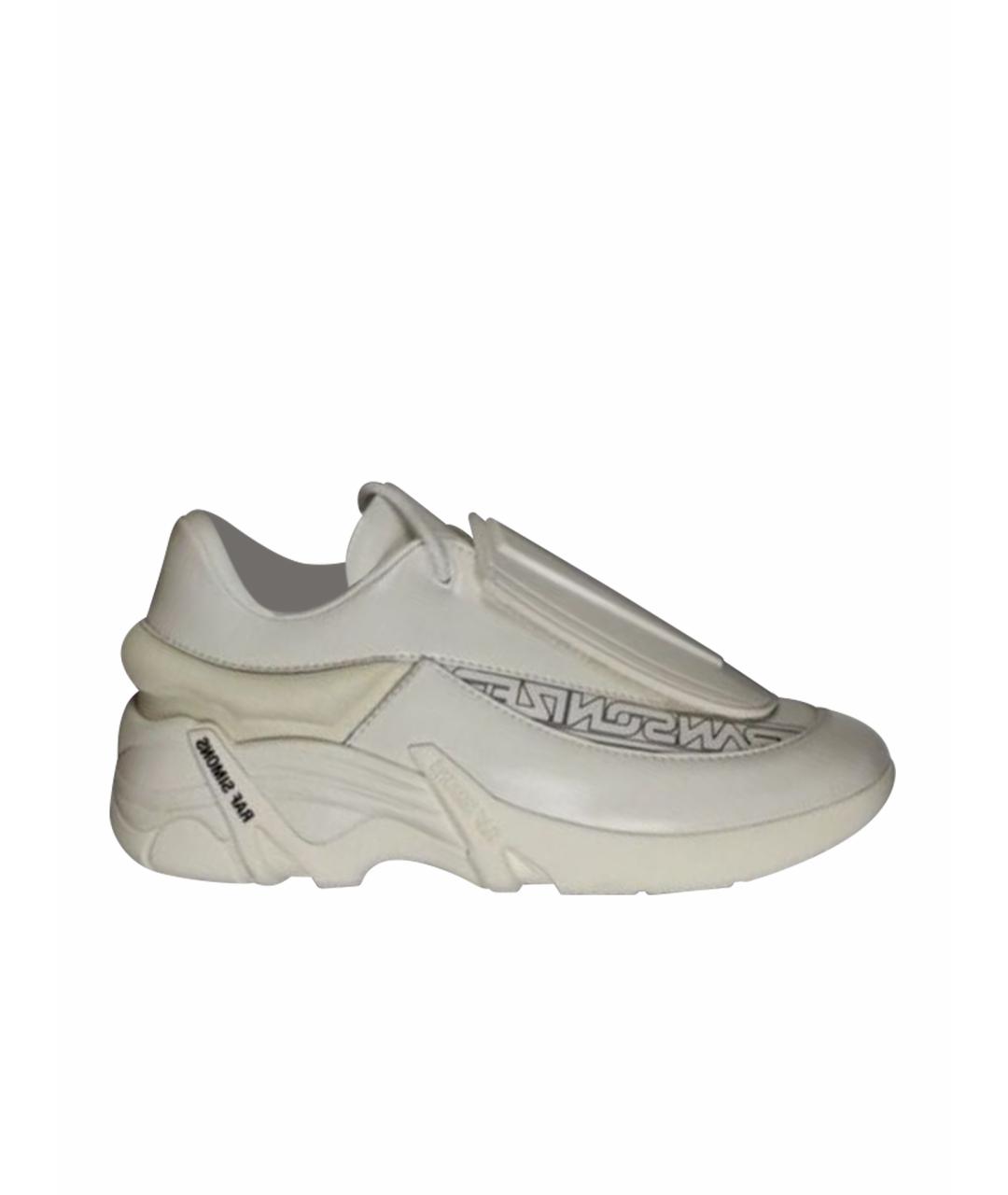 RAF SIMONS Белые низкие кроссовки / кеды, фото 4