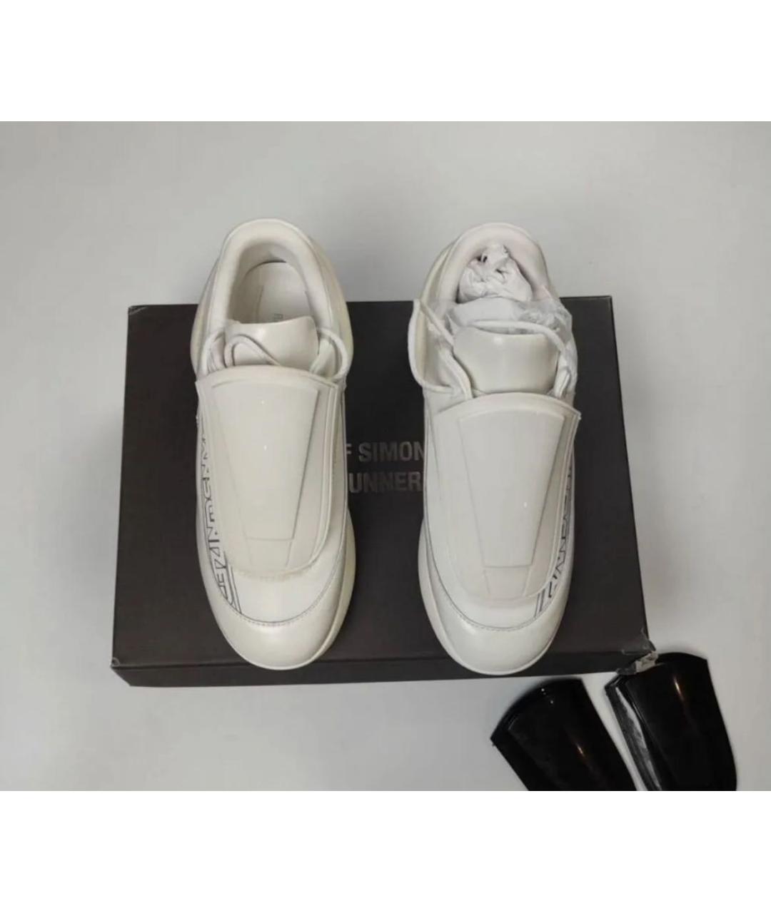 RAF SIMONS Белые низкие кроссовки / кеды, фото 3