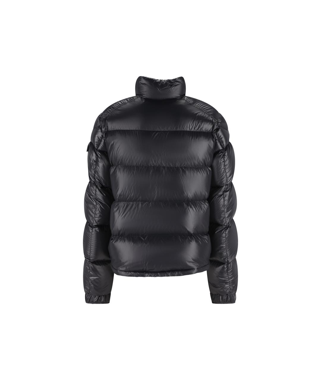 MONCLER Черный полиамидовый пуховик, фото 4