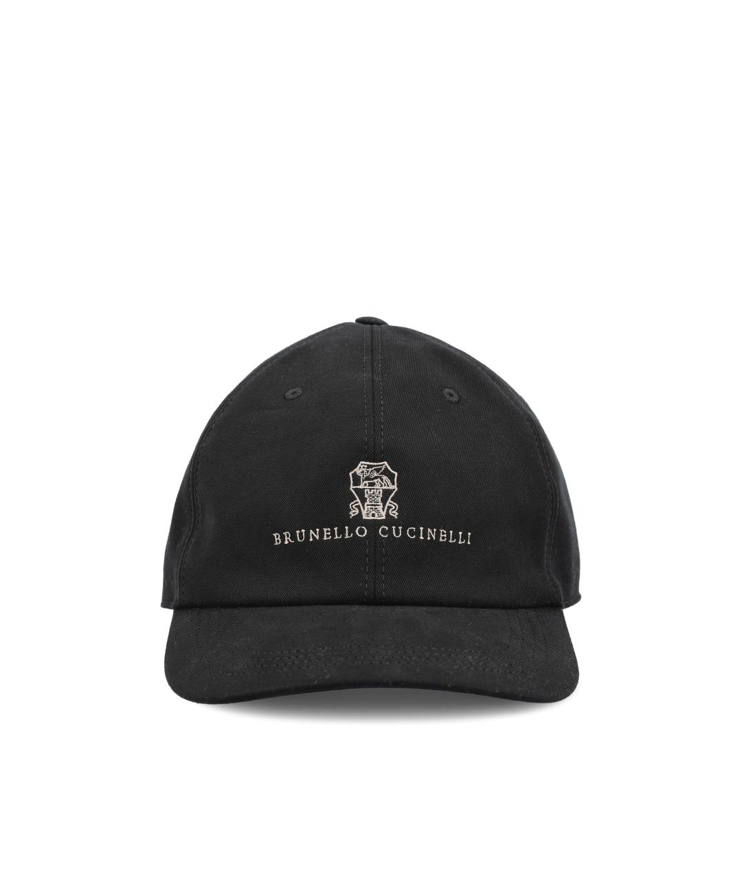 BRUNELLO CUCINELLI Черная хлопковая кепка/бейсболка, фото 1