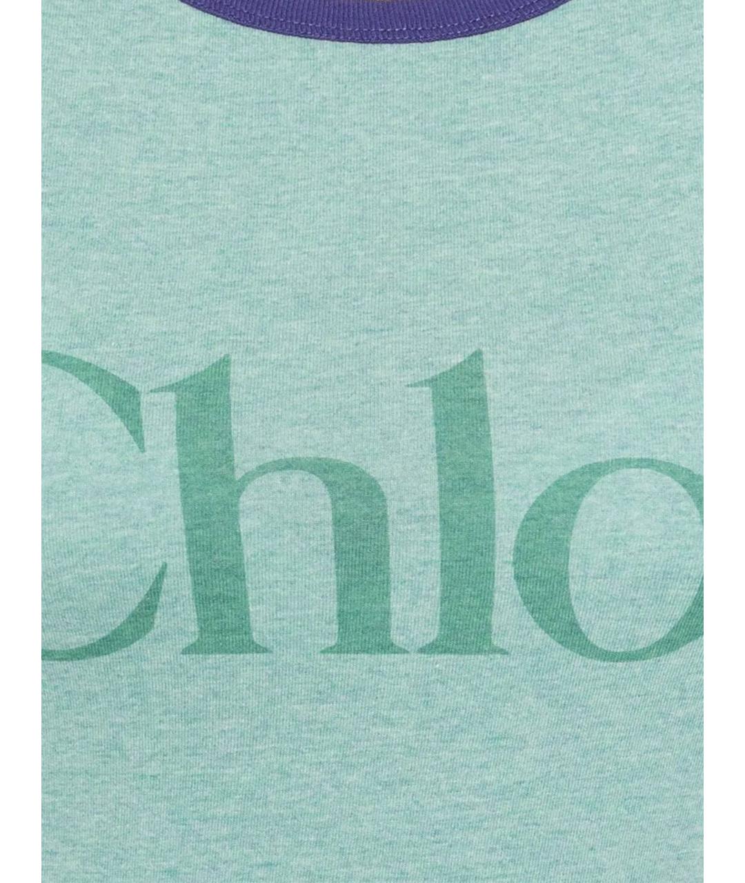 CHLOE Зеленая футболка, фото 2