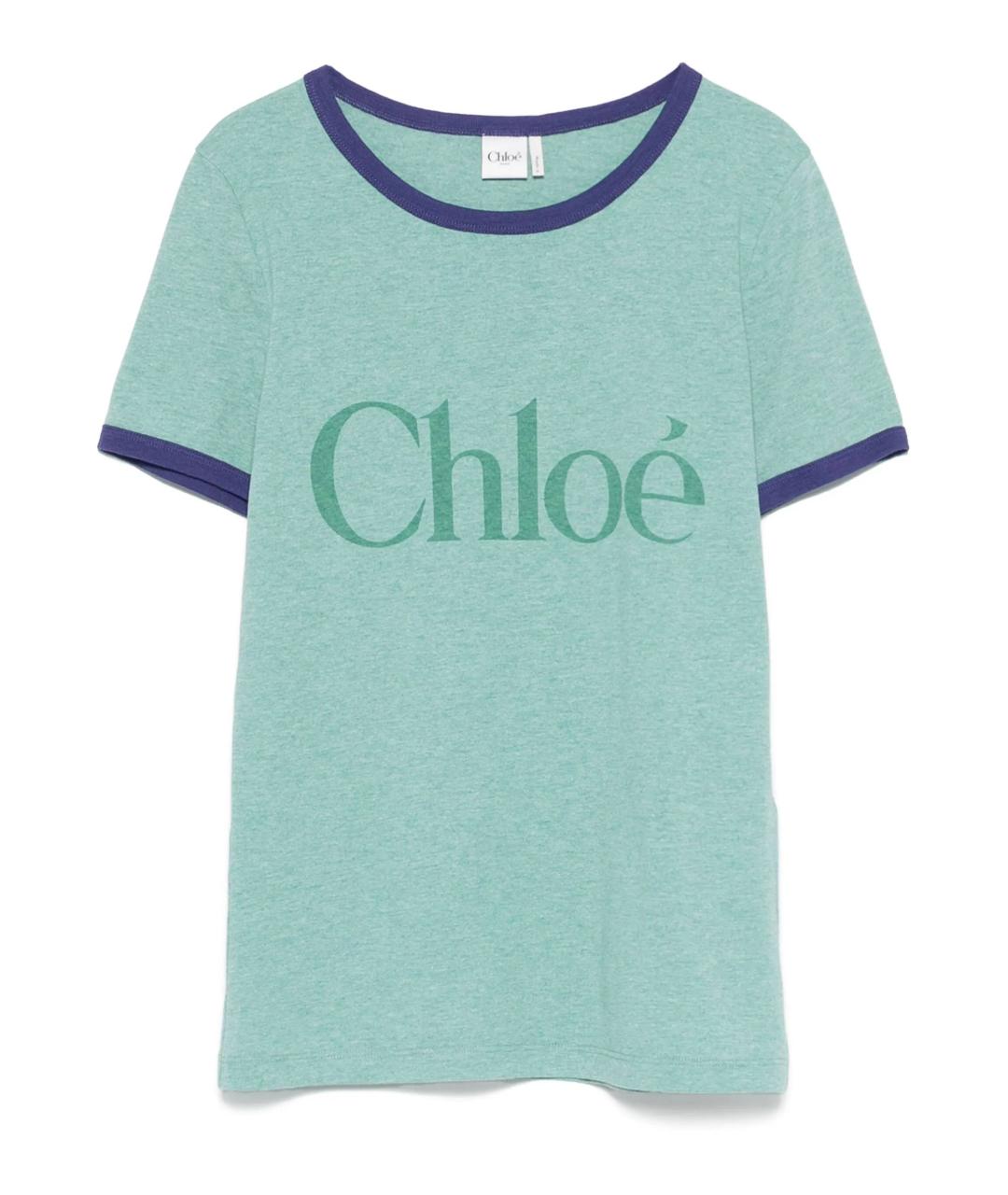 CHLOE Зеленая футболка, фото 1