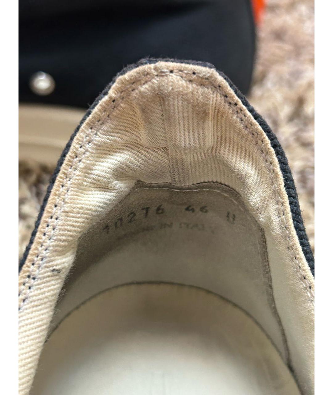 RICK OWENS DRKSHDW Черные низкие кроссовки / кеды, фото 5