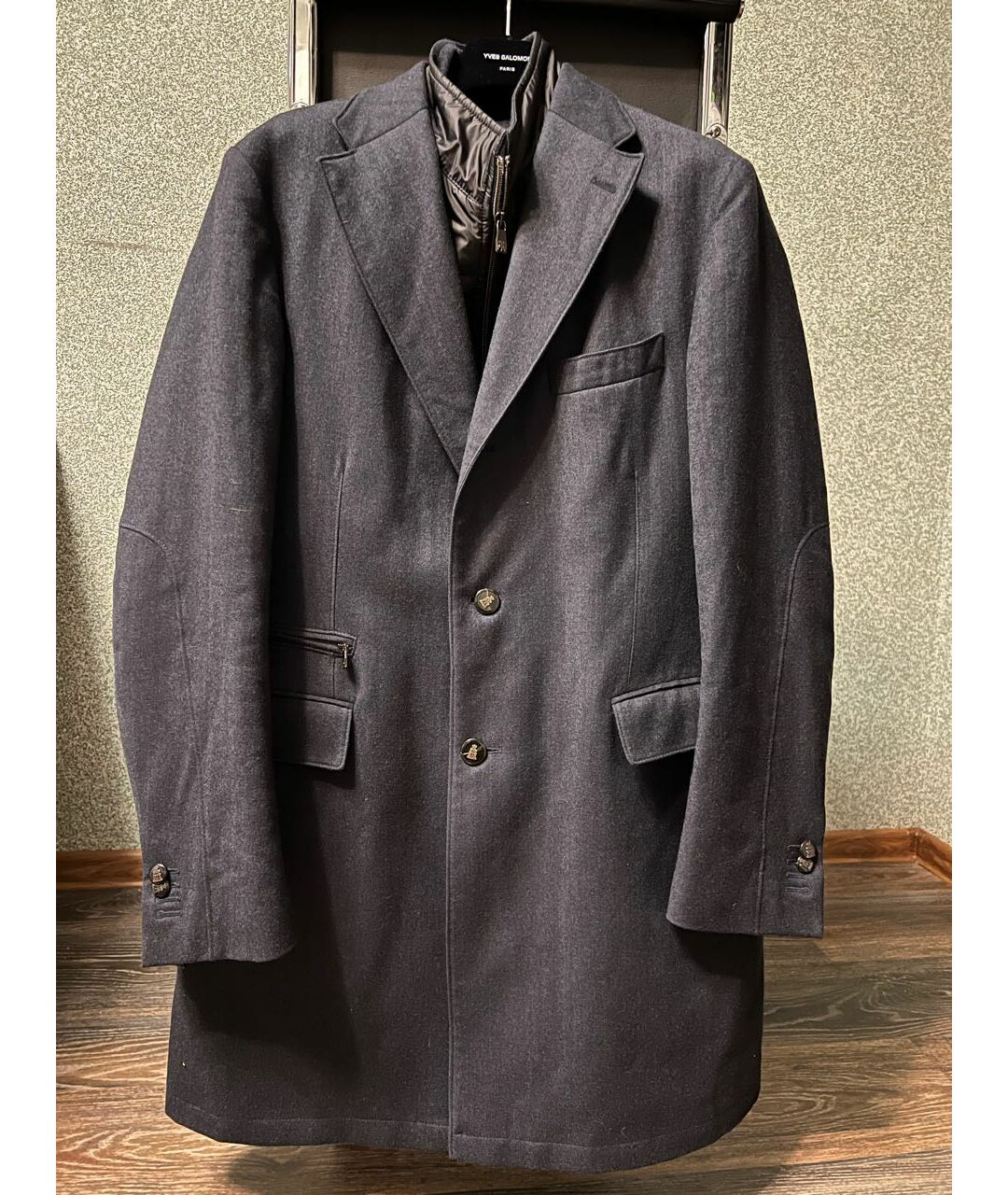 CORNELIANI Синее шерстяное пальто, фото 9