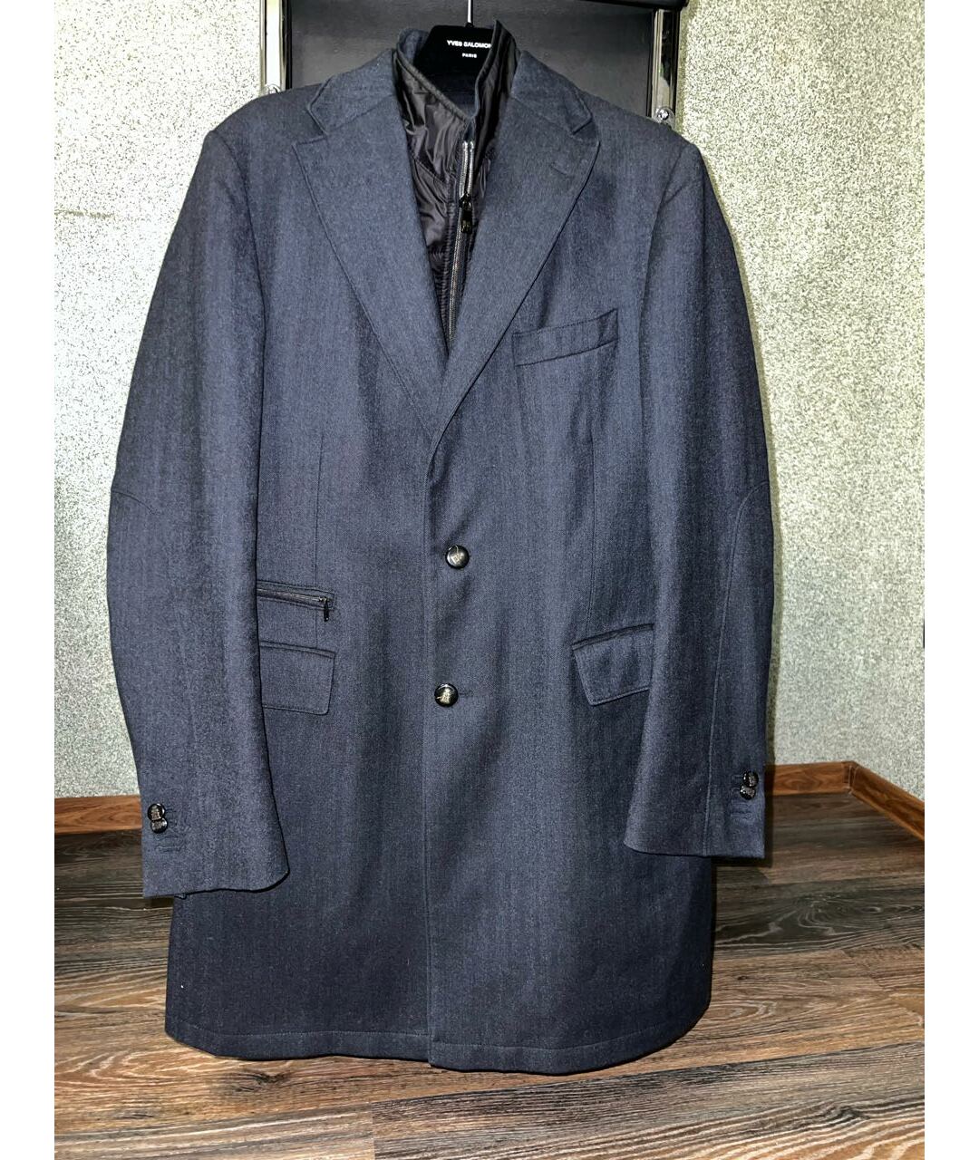 CORNELIANI Синее шерстяное пальто, фото 3