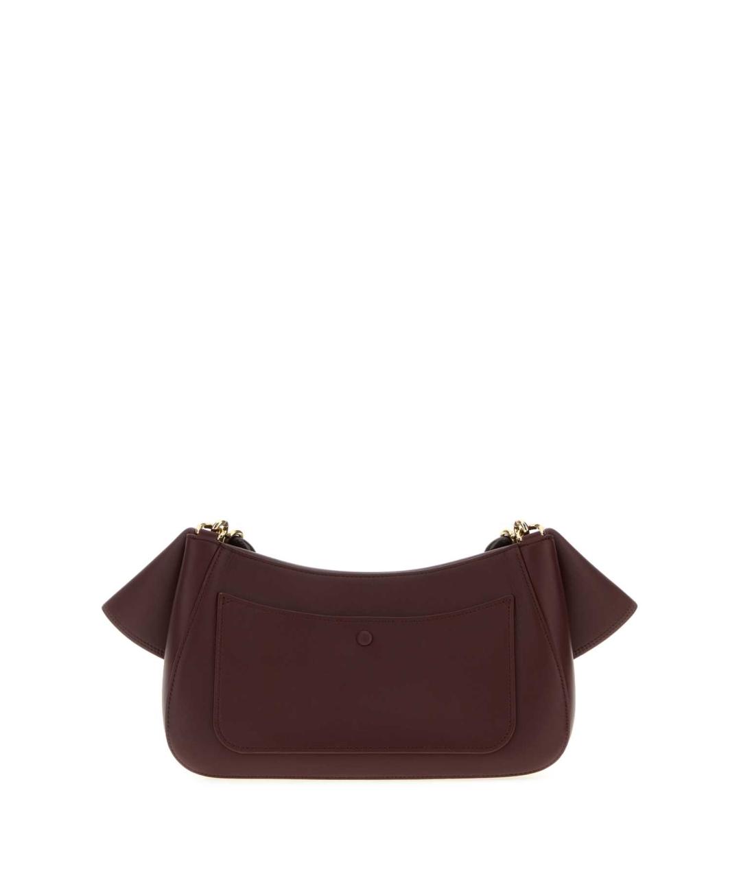 LOEWE Бордовая кожаная сумка через плечо, фото 2