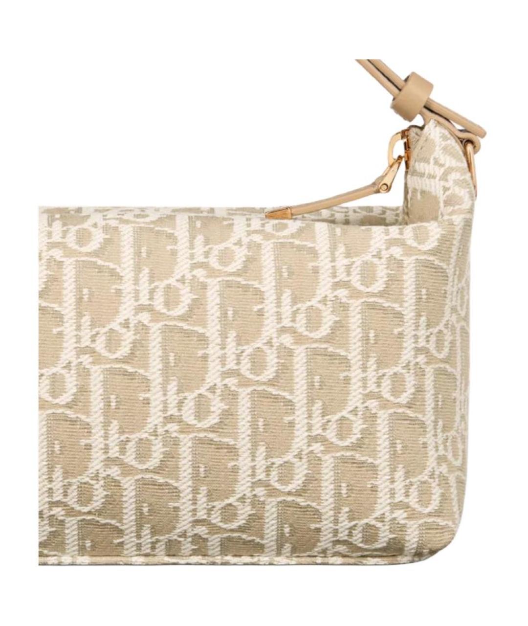 CHRISTIAN DIOR Бежевая сумка с короткими ручками, фото 5