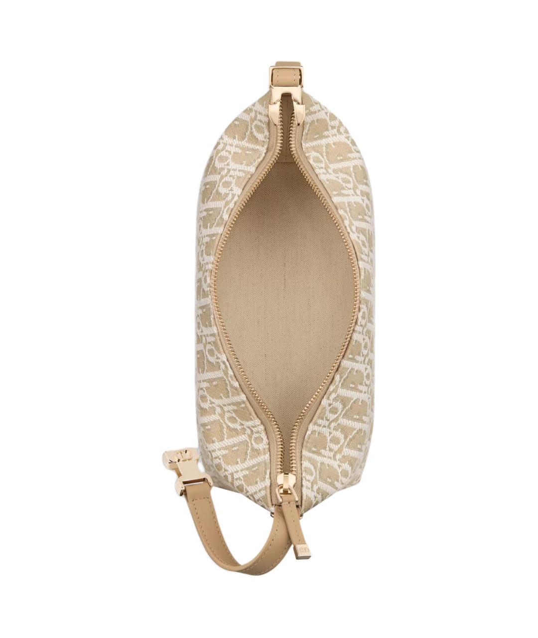 CHRISTIAN DIOR Бежевая сумка с короткими ручками, фото 4
