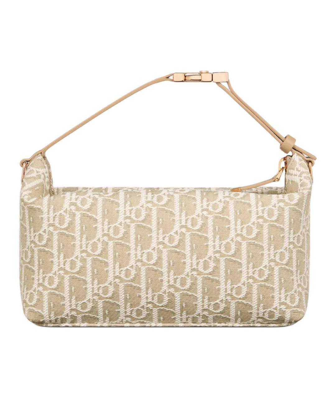 CHRISTIAN DIOR Бежевая сумка с короткими ручками, фото 3