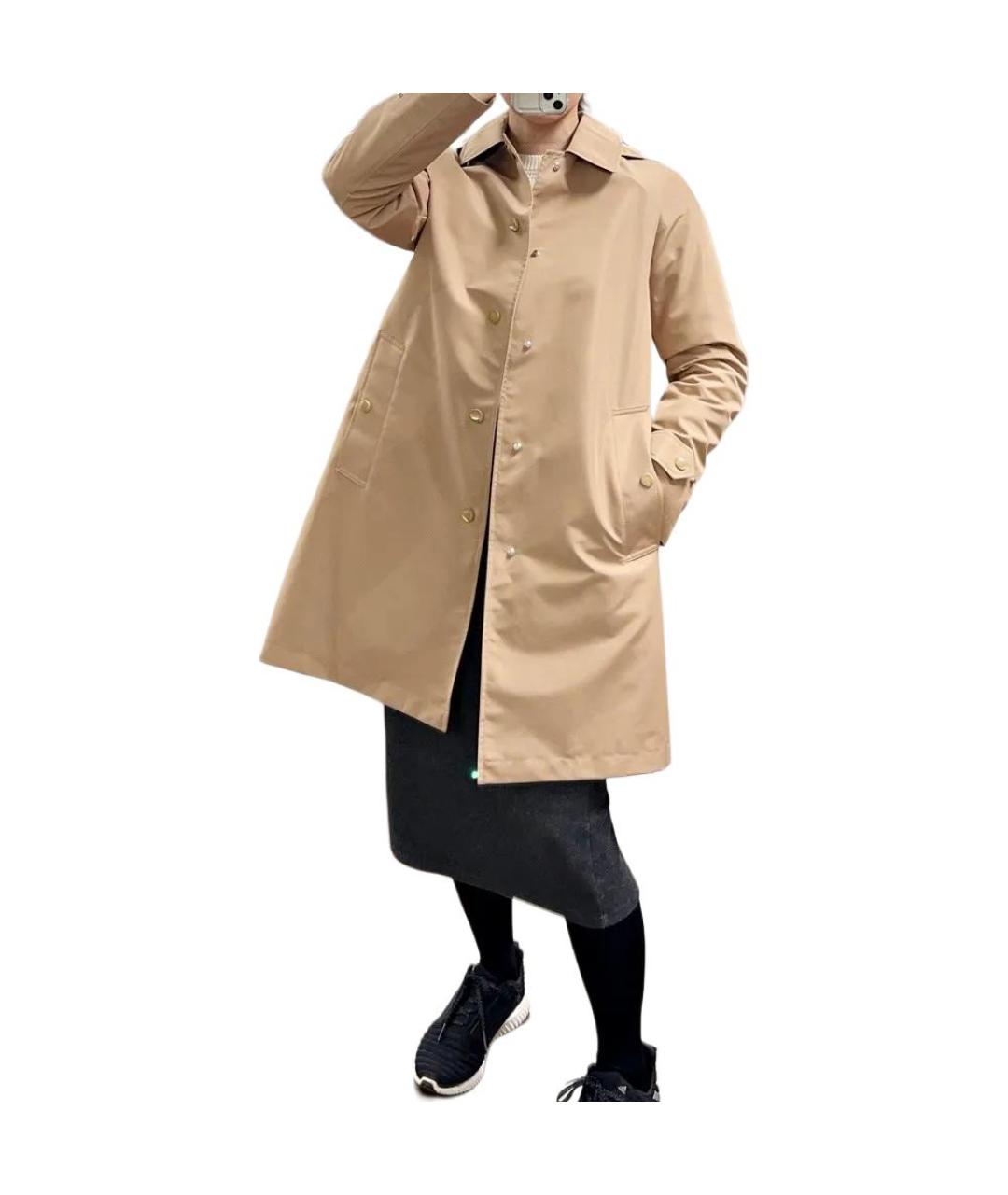 BURBERRY Бежевое пальто, фото 3