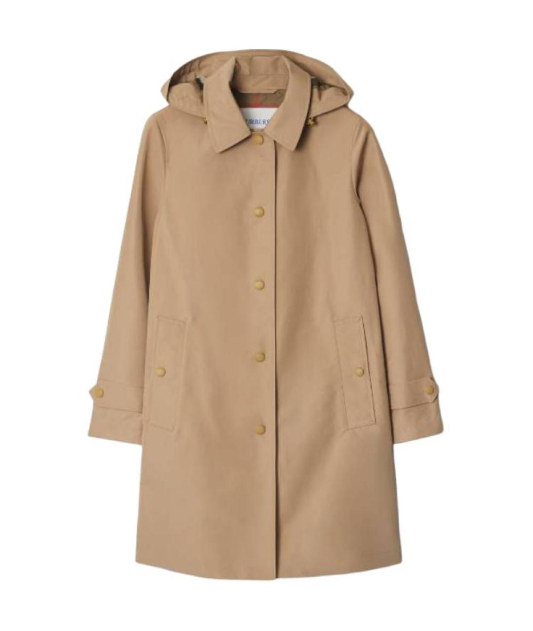BURBERRY Бежевое пальто, фото 1